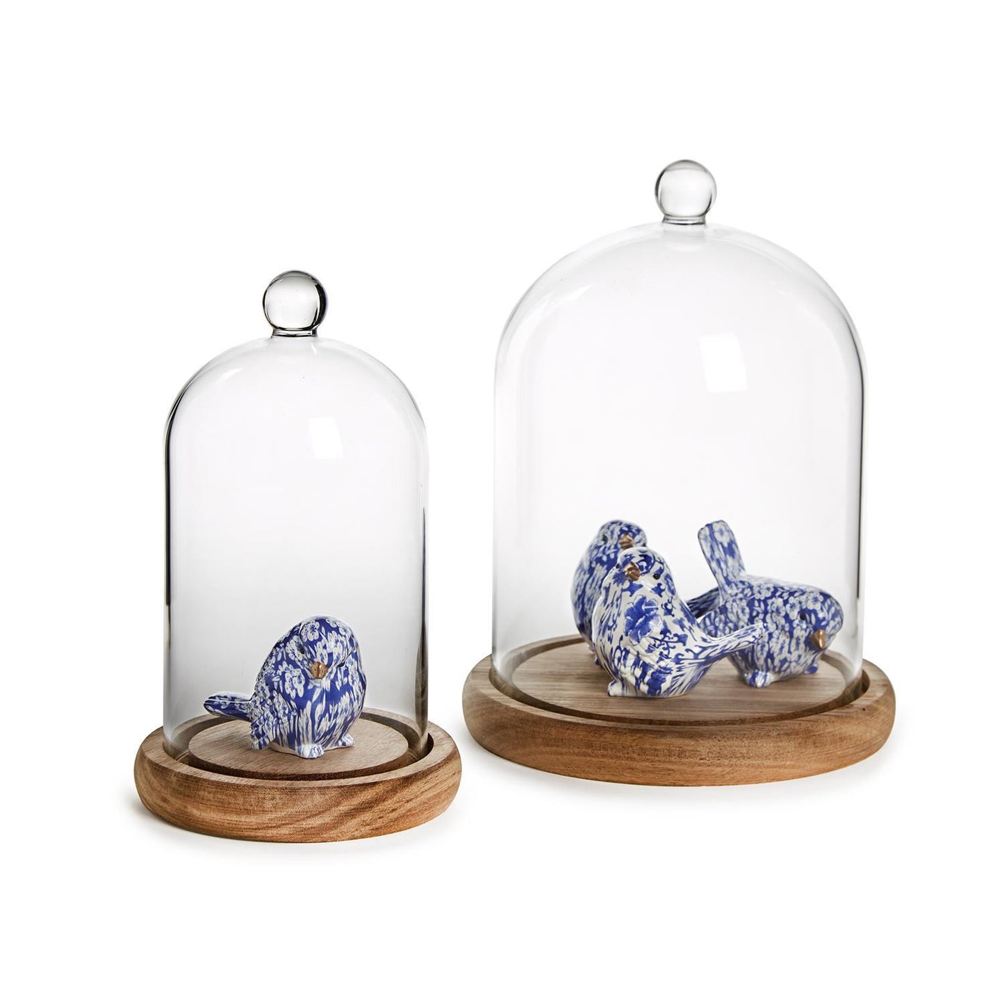 Cloche with Ball Handle & Wood Base