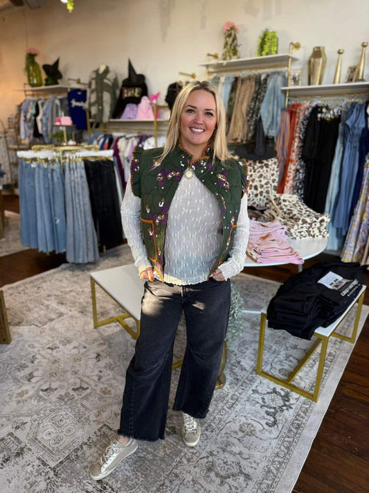 Ella Mesh Lace Long Sleeve