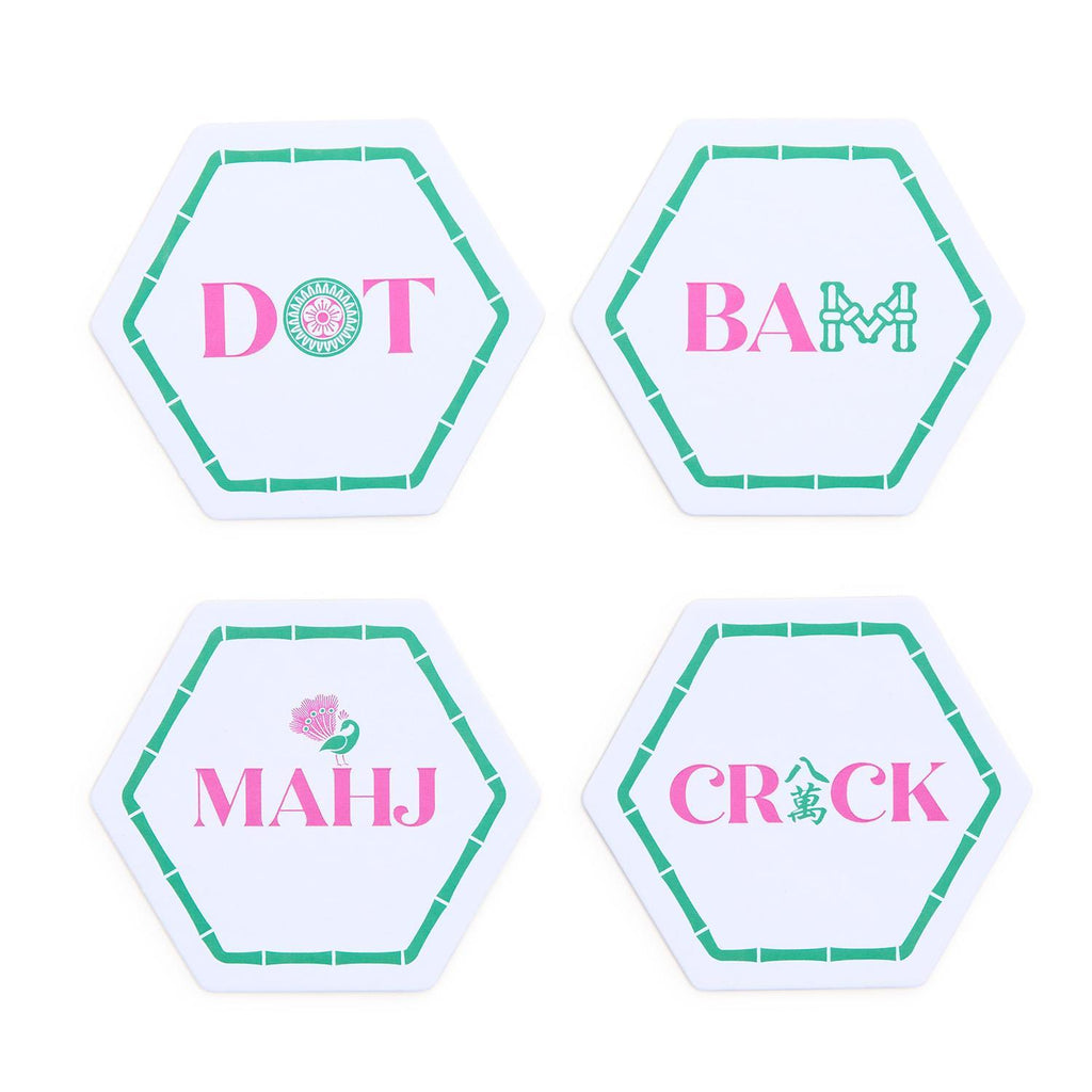 Let's Mahj Heavyweight Paper Coasters | 24 ct