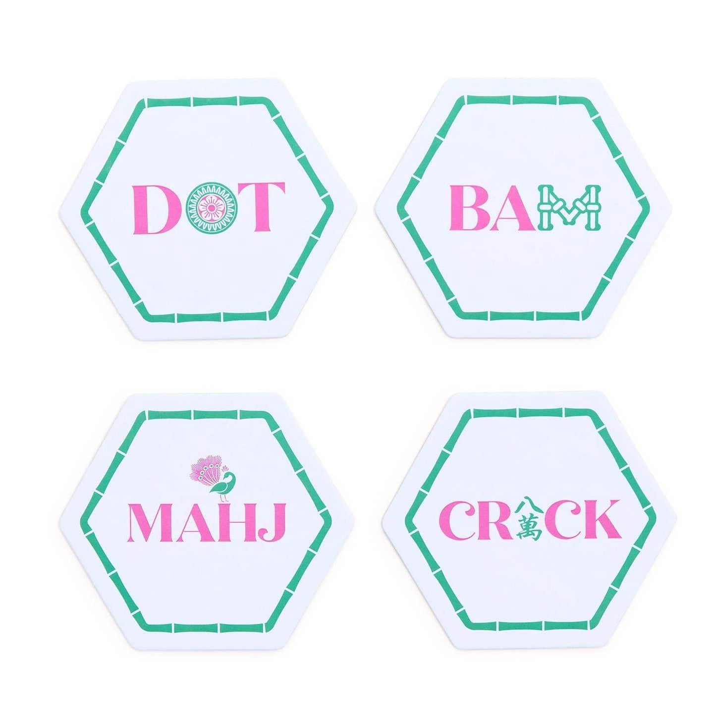 Let's Mahj Heavyweight Paper Coasters | 24 ct