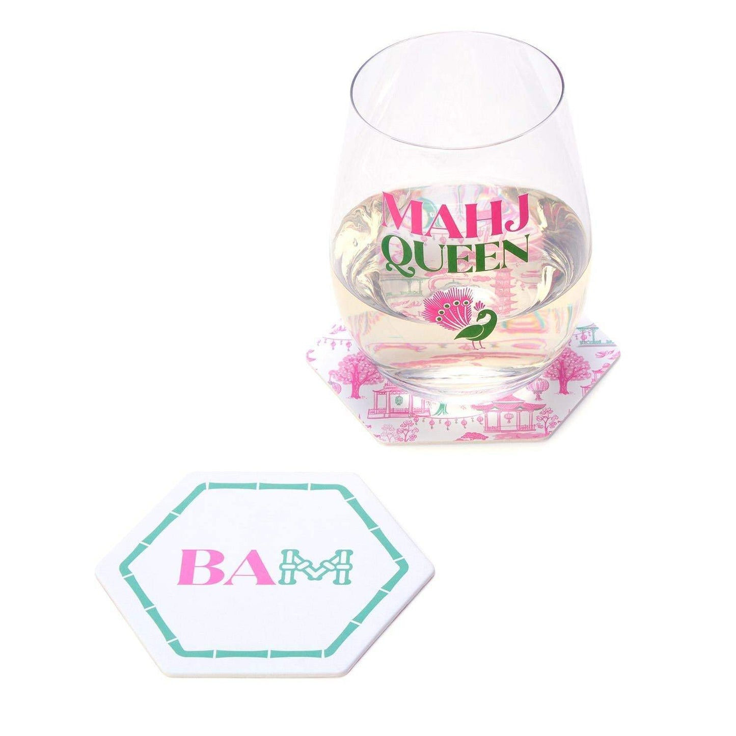 Let's Mahj Heavyweight Paper Coasters | 24 ct