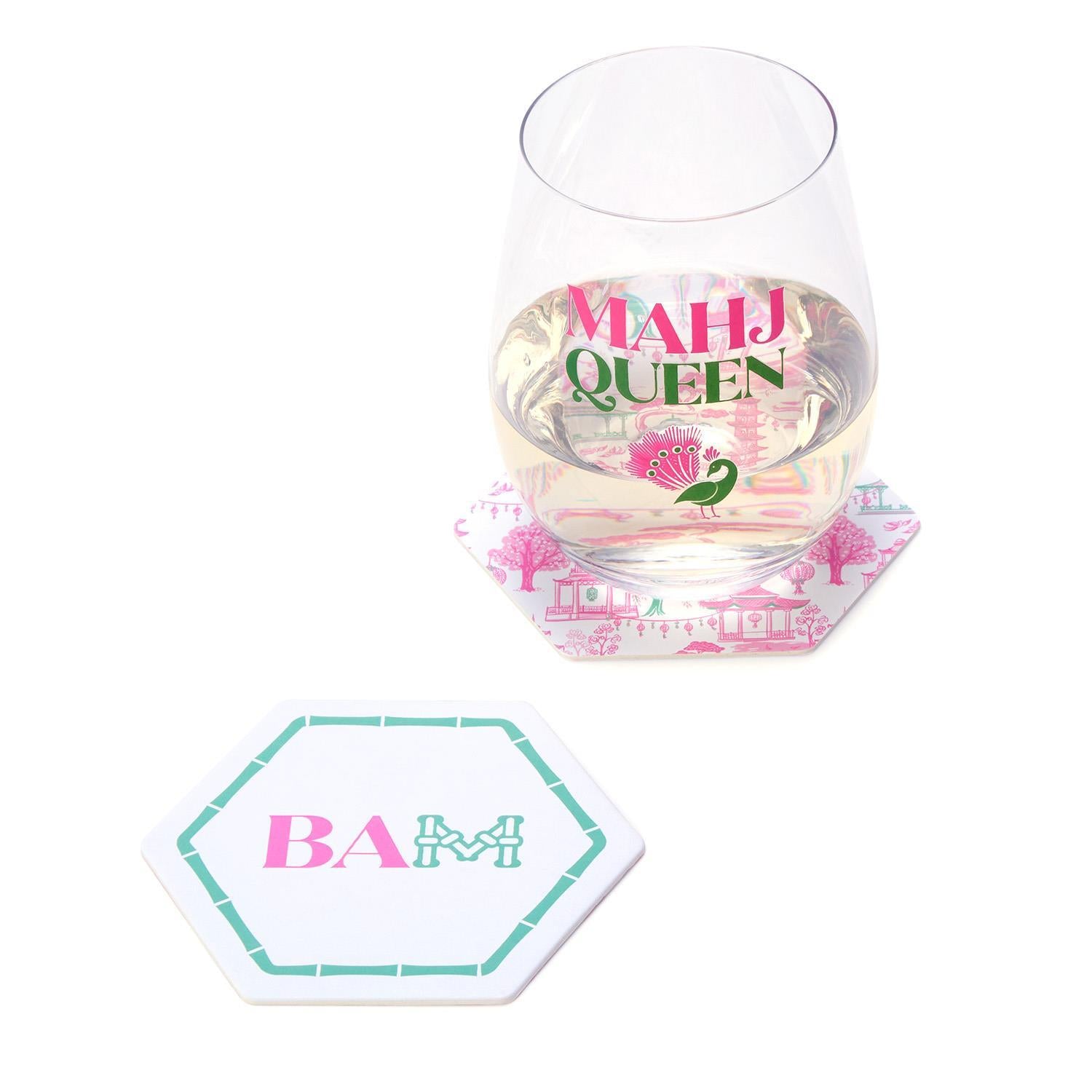 Let's Mahj Heavyweight Paper Coasters | 24 ct