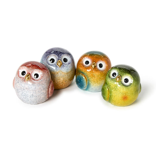 Decorative Hand-Painted Owl Figurine