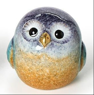 Decorative Hand-Painted Owl Figurine