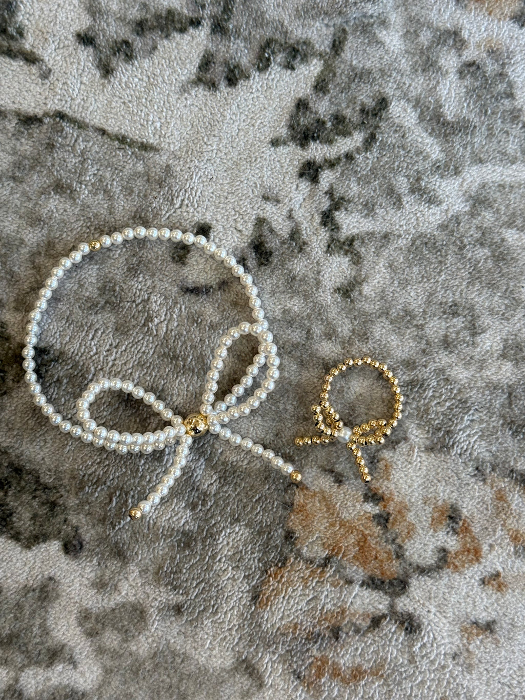 Beaded Bow Rings