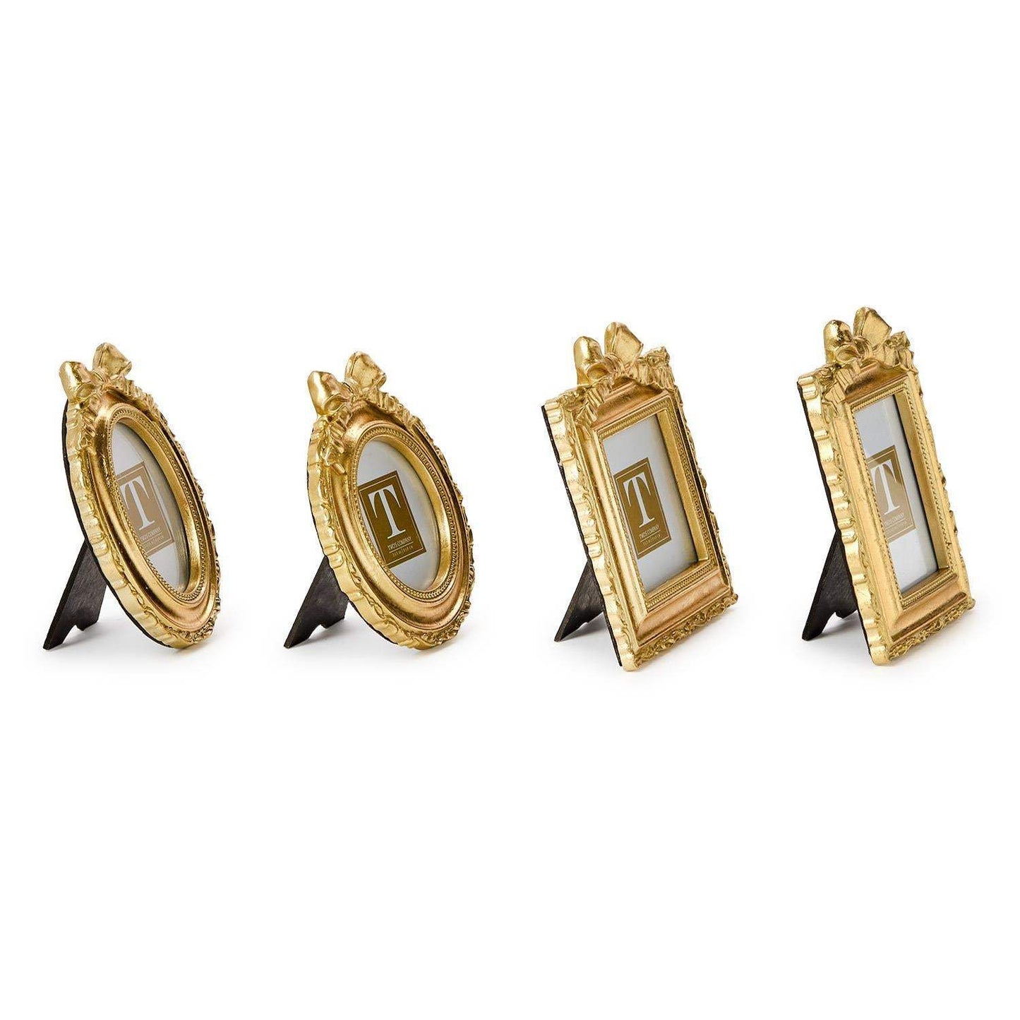 Mini Vintage Gold Bow Photo Frame