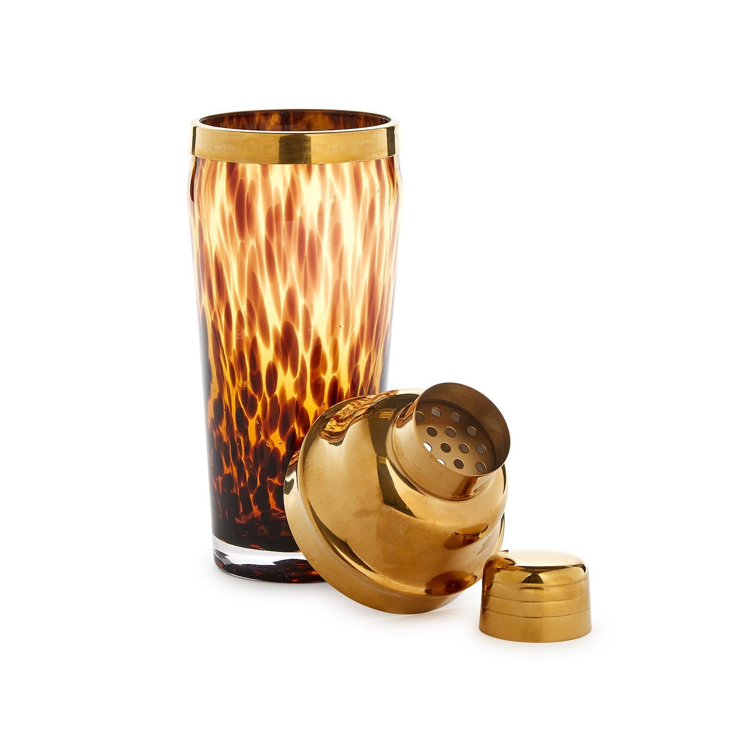 Tortoise Print Cocktail Shaker