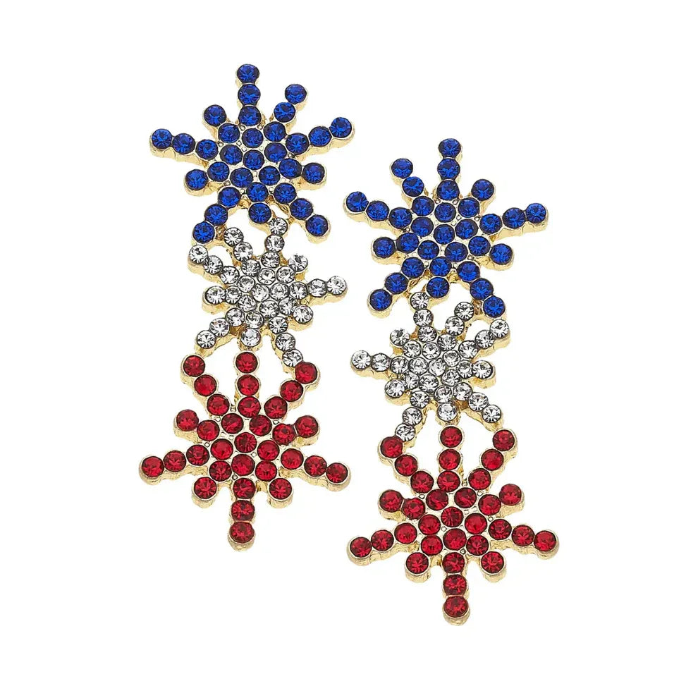Firework Show Pave Earrings