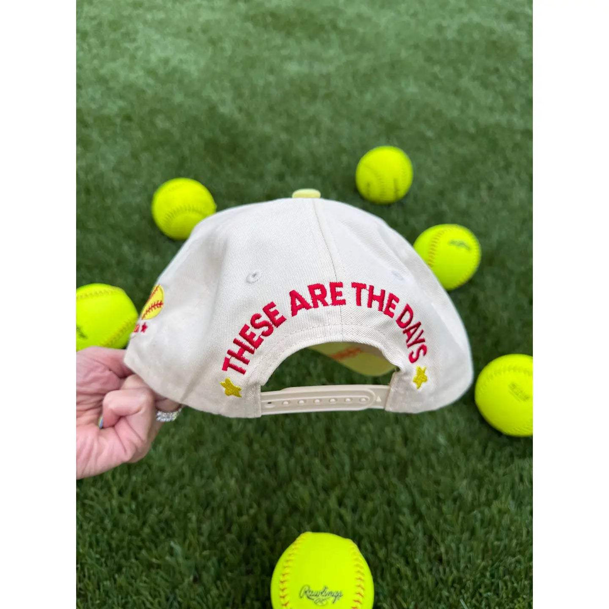 Softball Laces Embroidered Hat