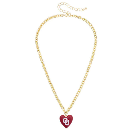 University Heart Pendant Necklace
