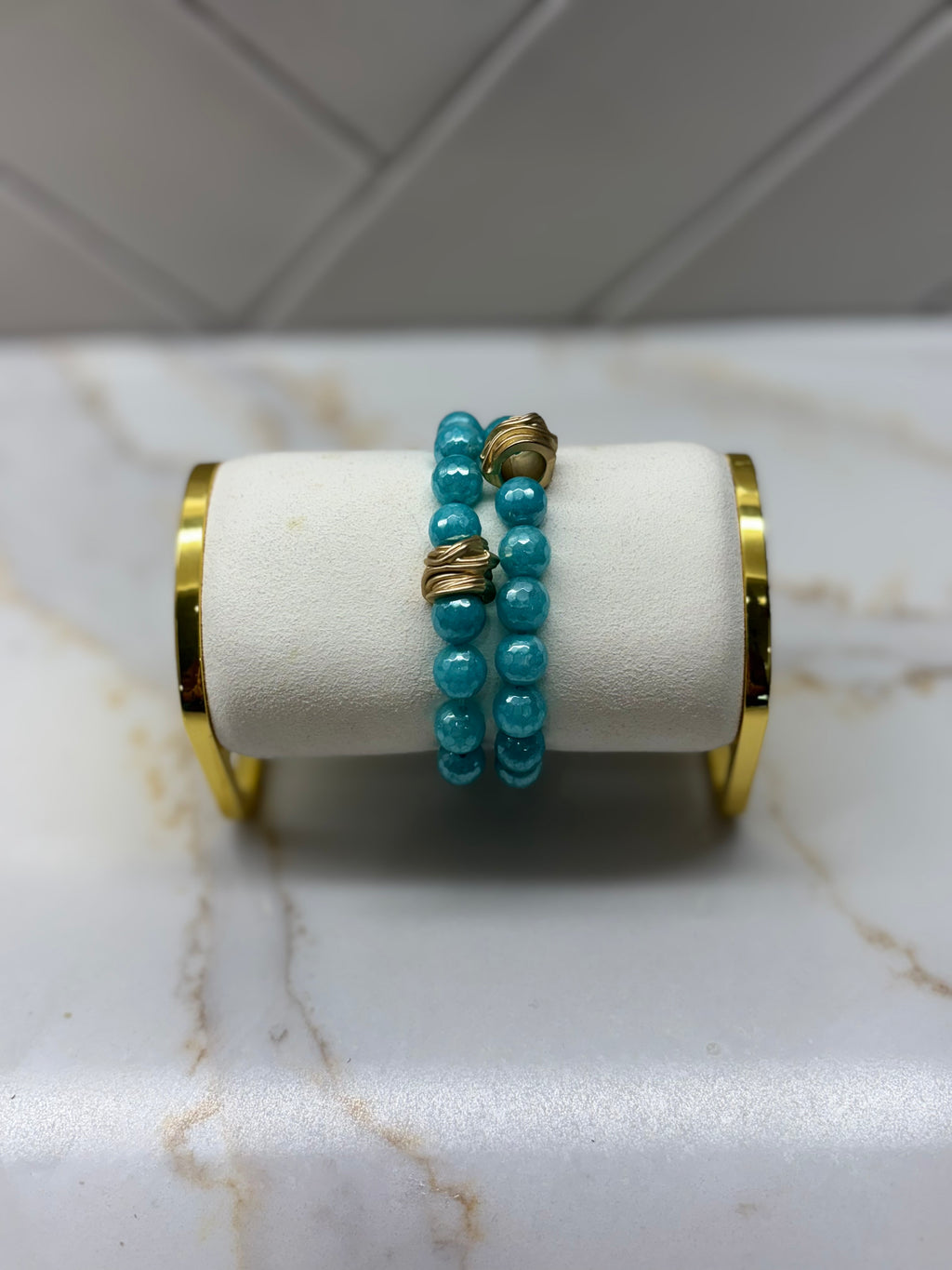 10 mm Gold Lava Stretch Bangle