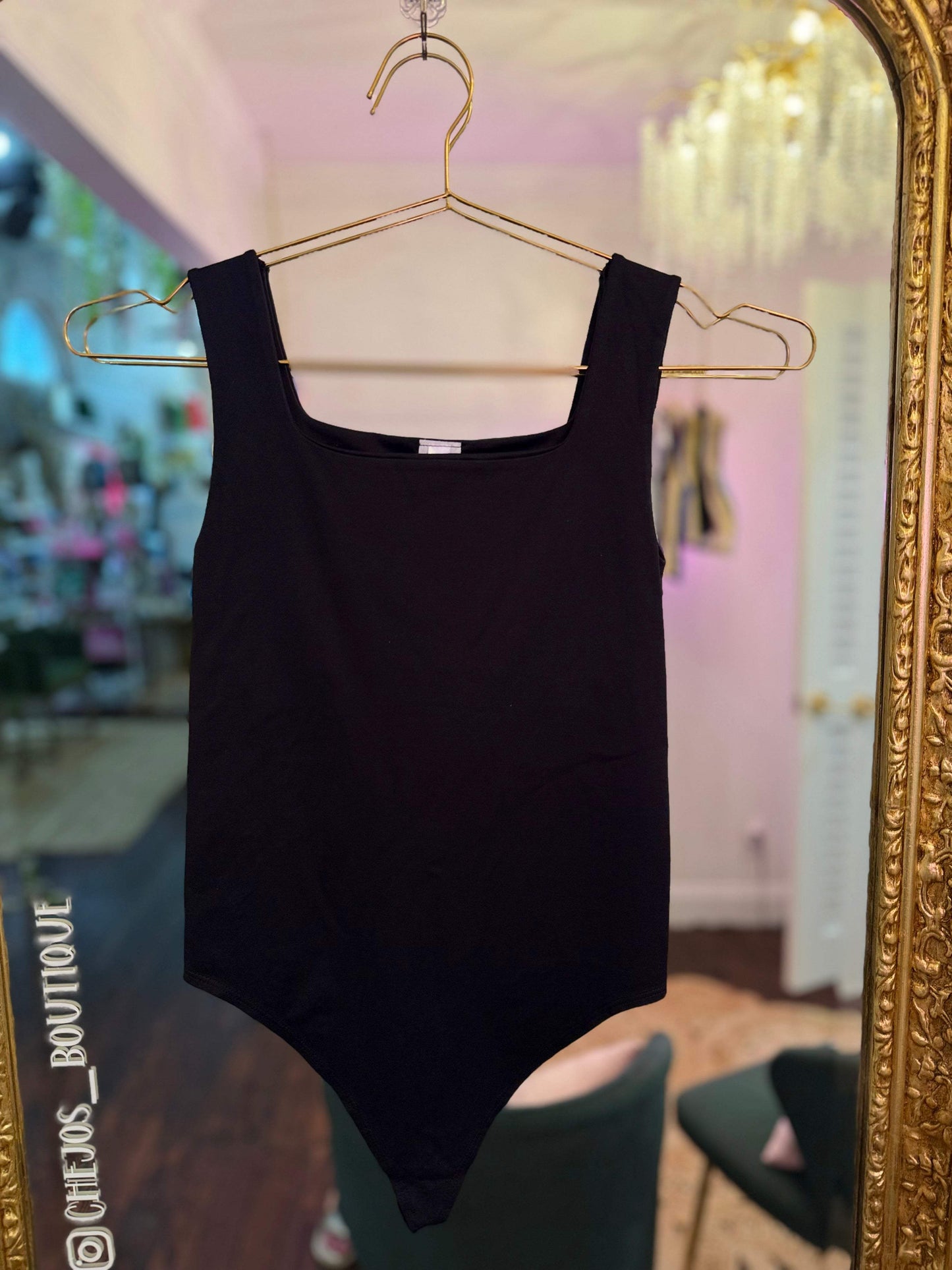 Brylee Square Neck Bodysuit - O/S