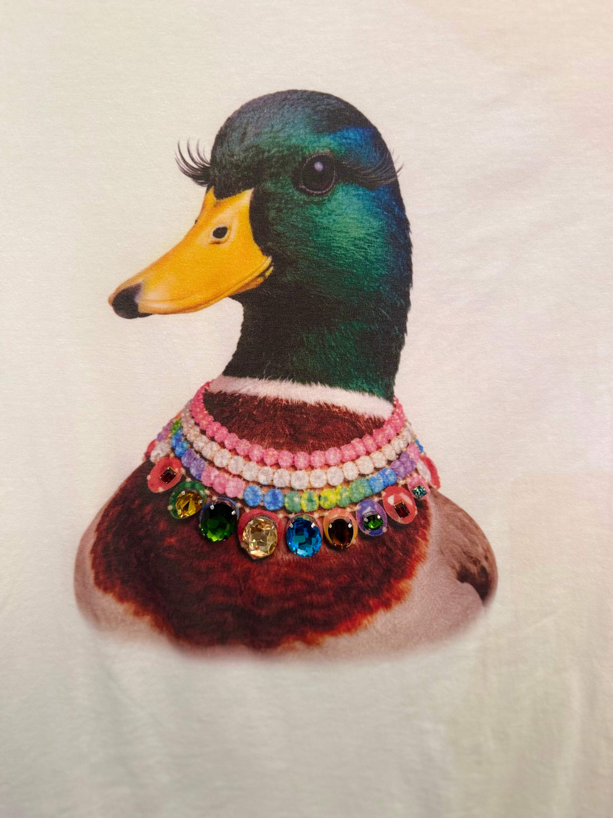 All Blinged Out Jeweled Animal Collar Tee