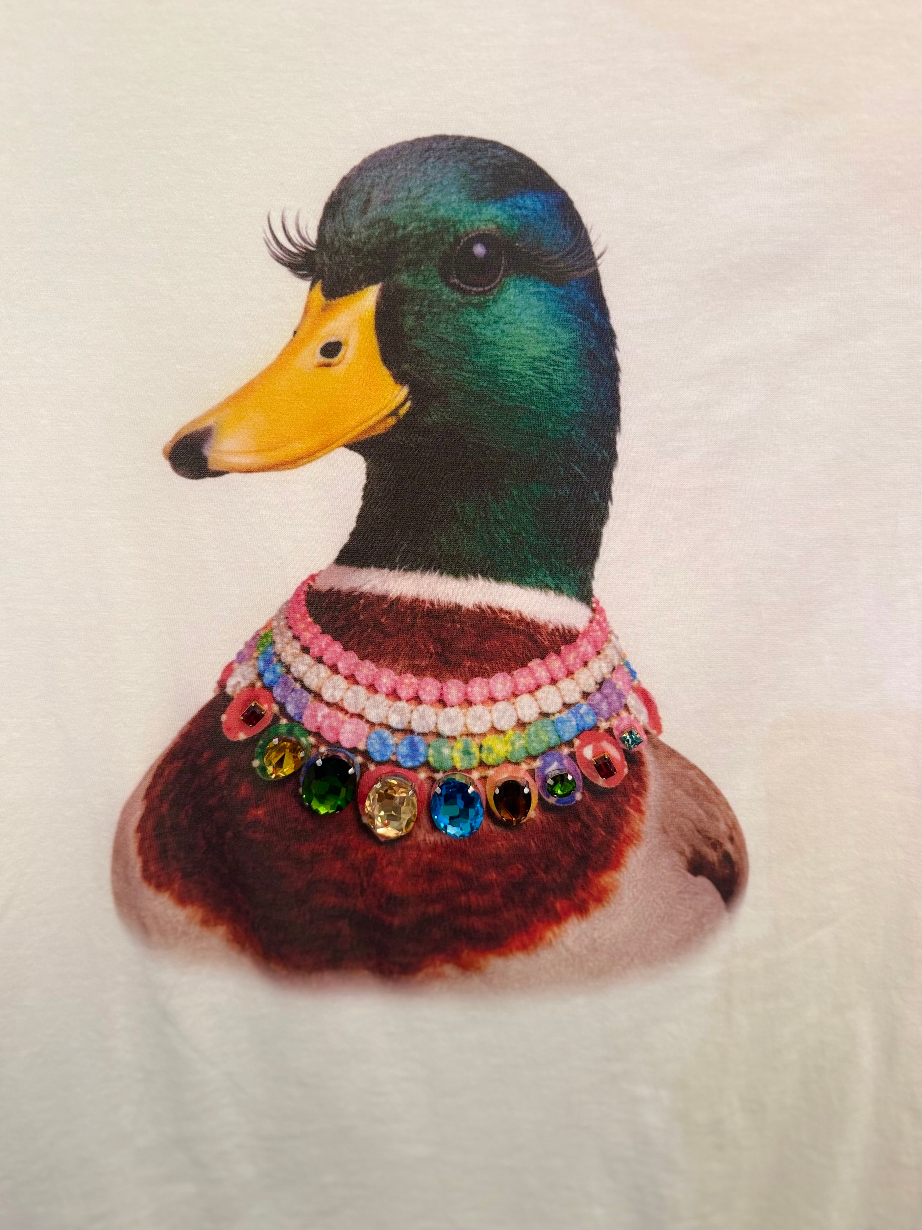 All Blinged Out Jeweled Animal Collar Tee