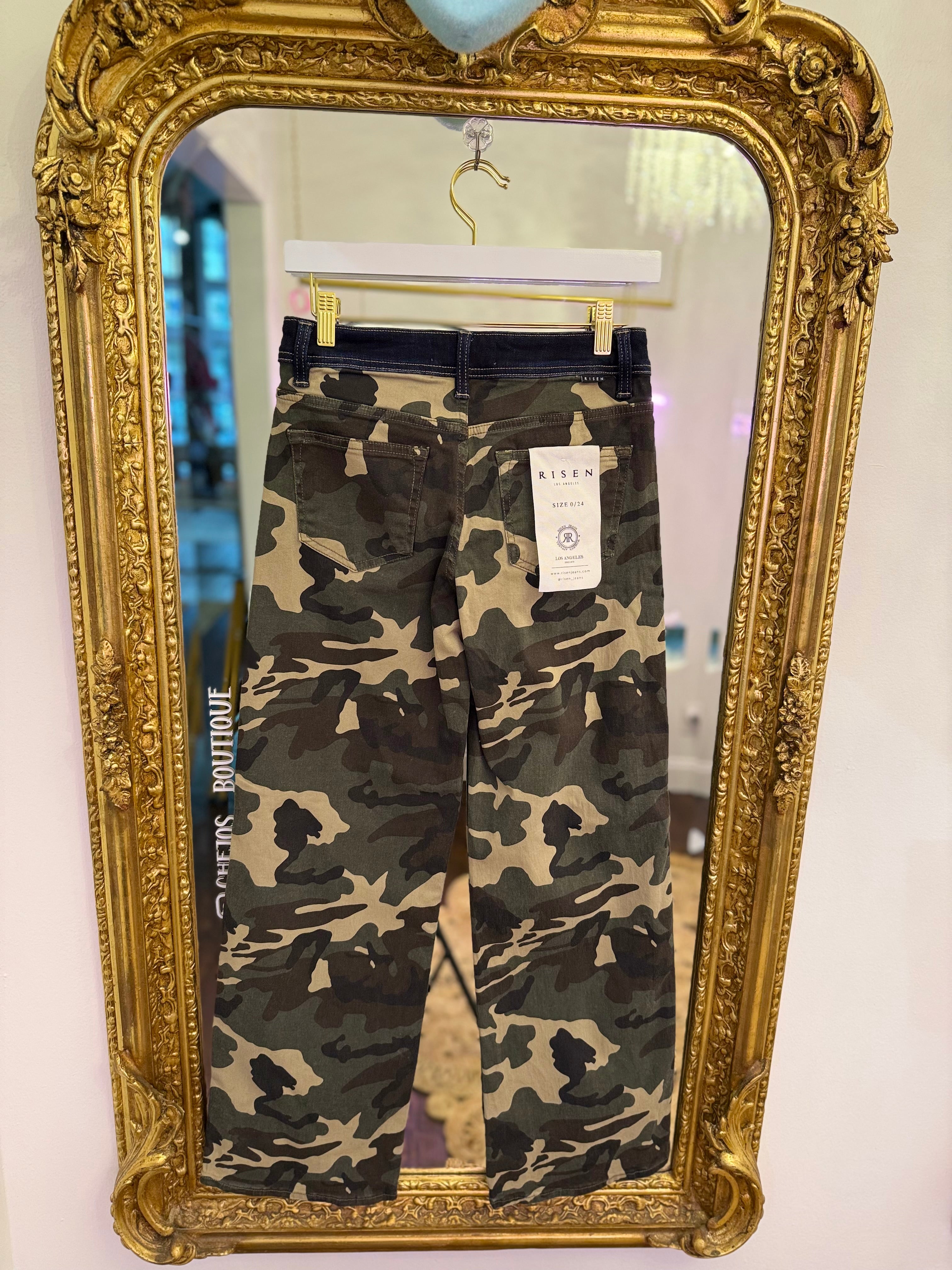 Kady Camo Straight Leg Jeans | PLUS SIZE AVAILABLE