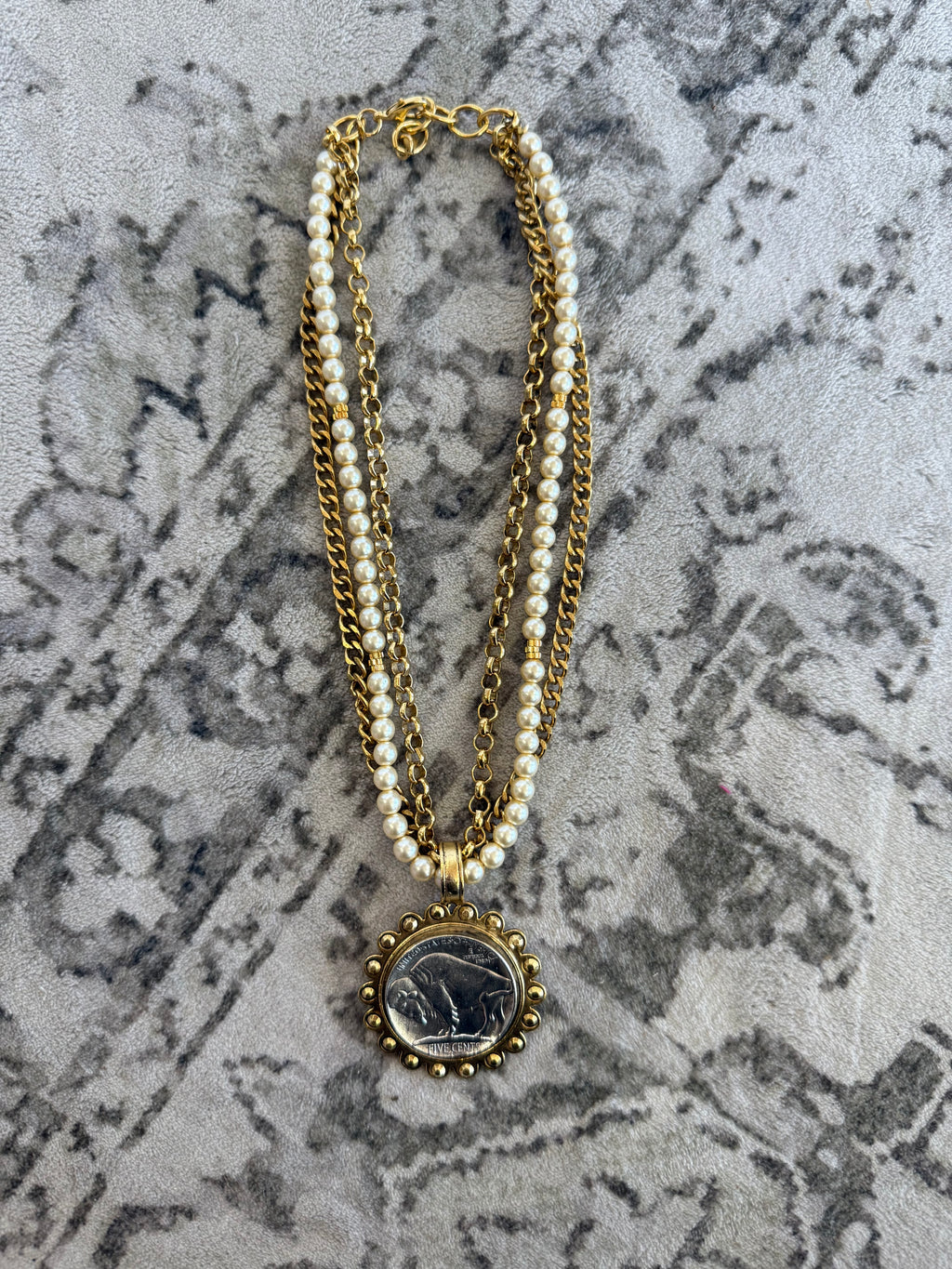 Free Spirit Layered Vintage Coin Necklace