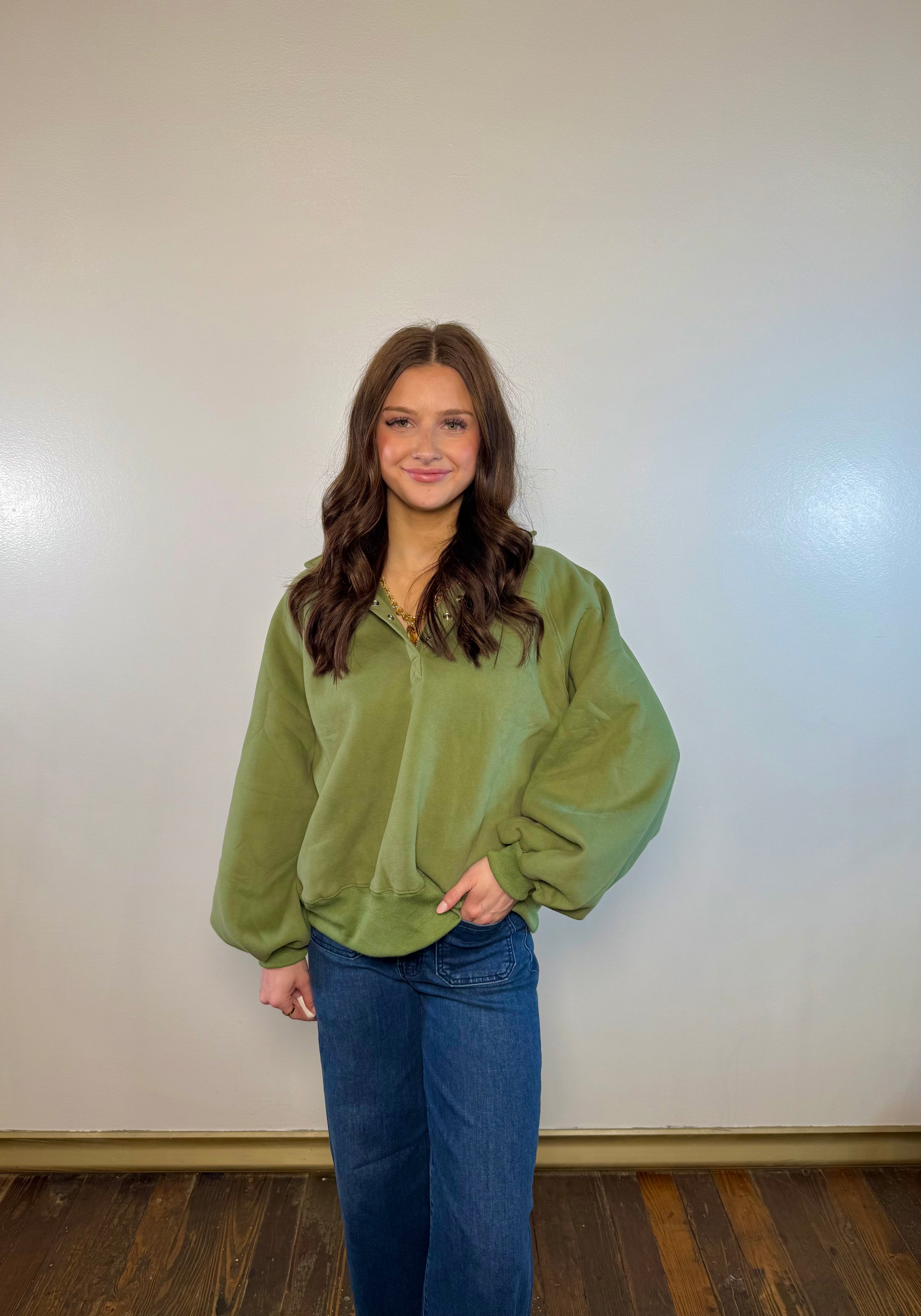 Piper Snap Button Collared Sweater