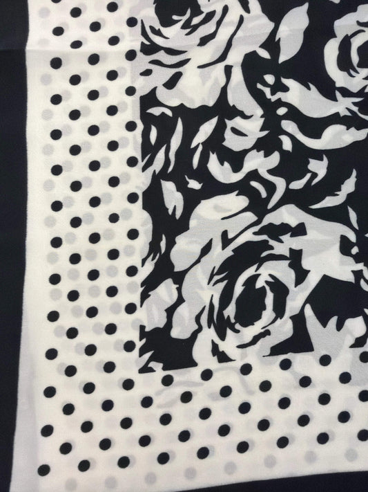 Flower Printed Square Scarf