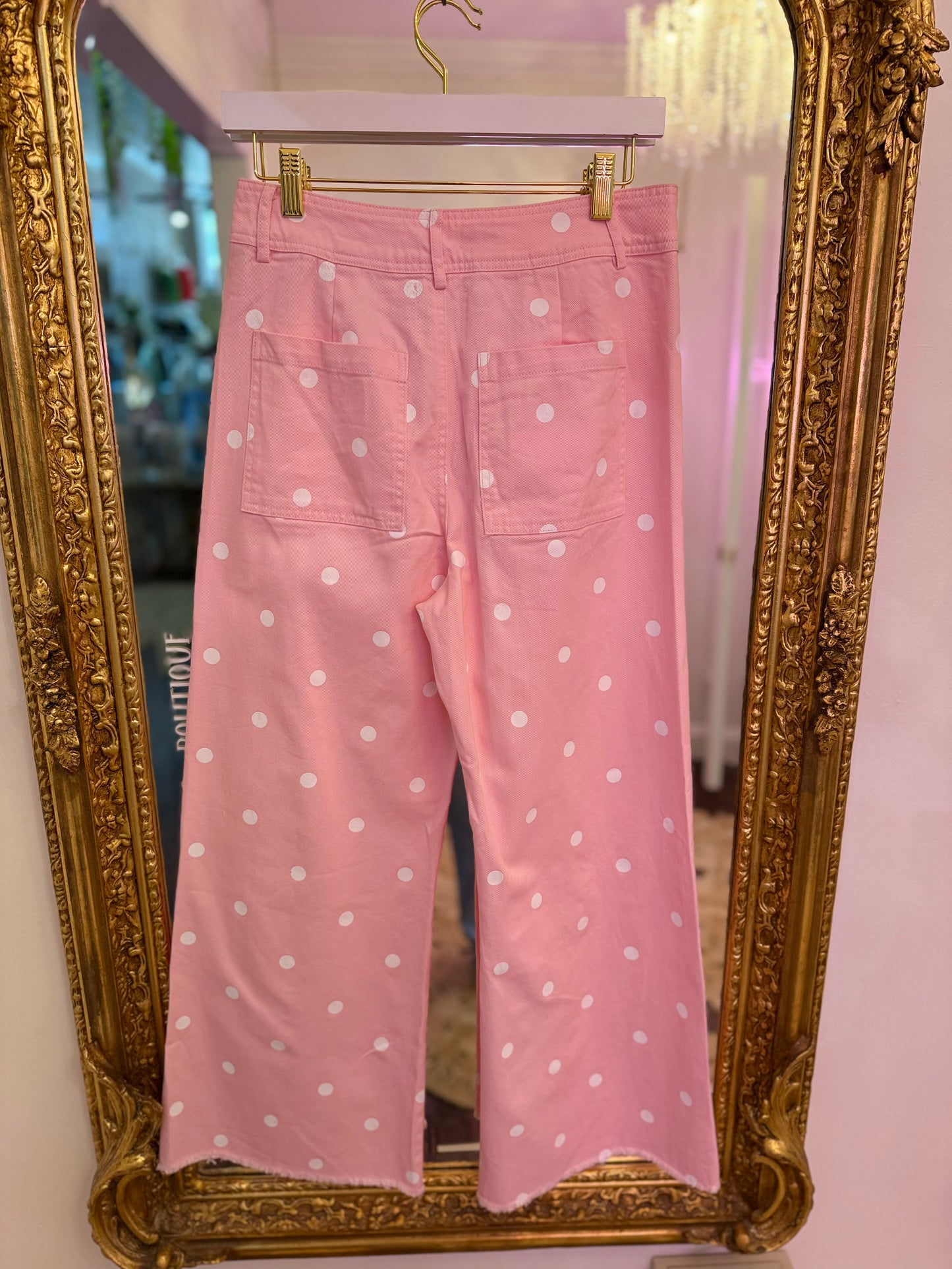 Dot Party Relaxed Wide Leg Pant
