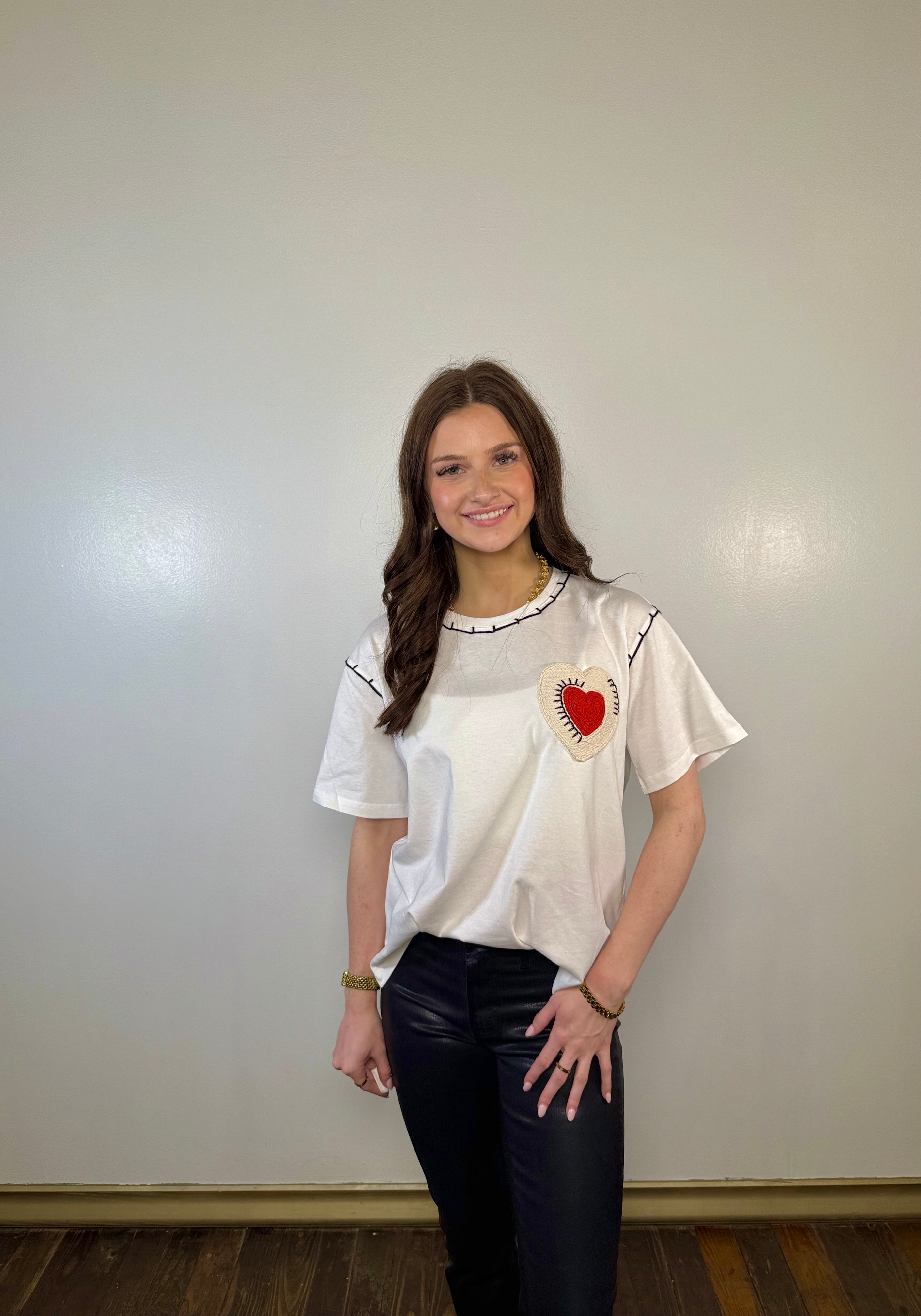 Threaded Heart Graphic Tee