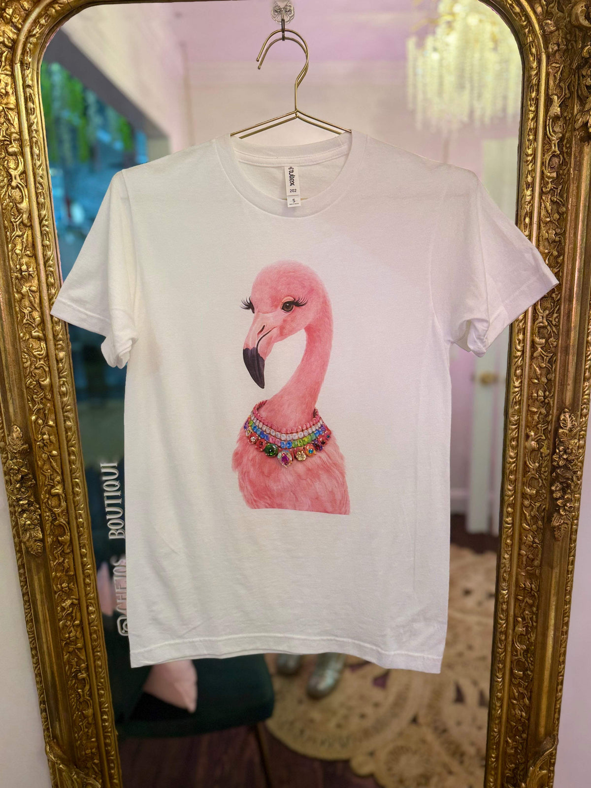 All Blinged Out Jeweled Animal Collar Tee