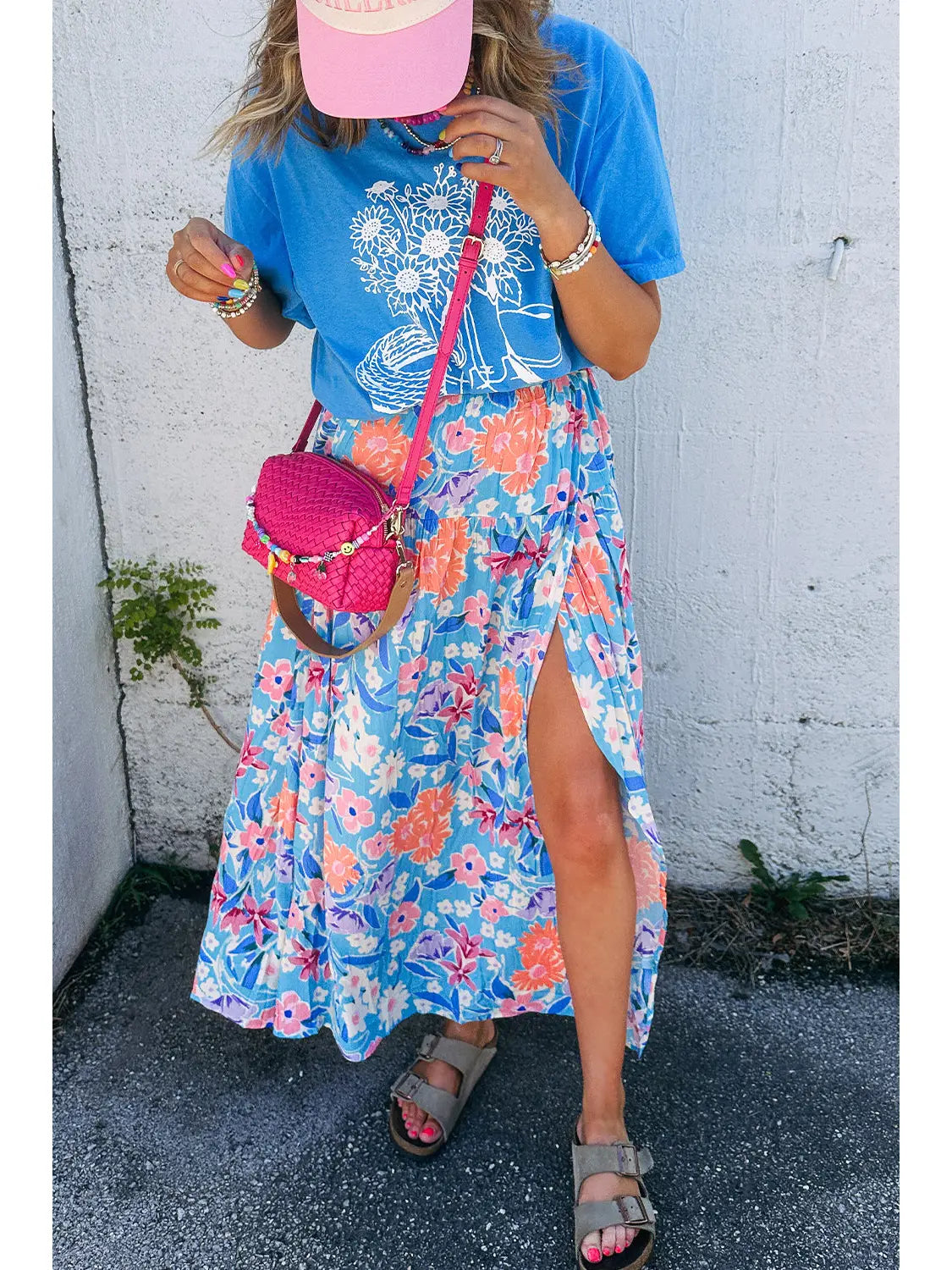 Delilah Floral Wrap Maxi Skirt