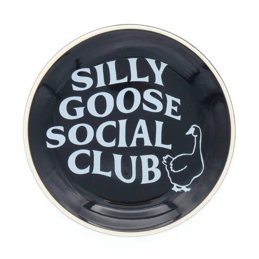 Silly Goose Social Club Round Trinket Tray