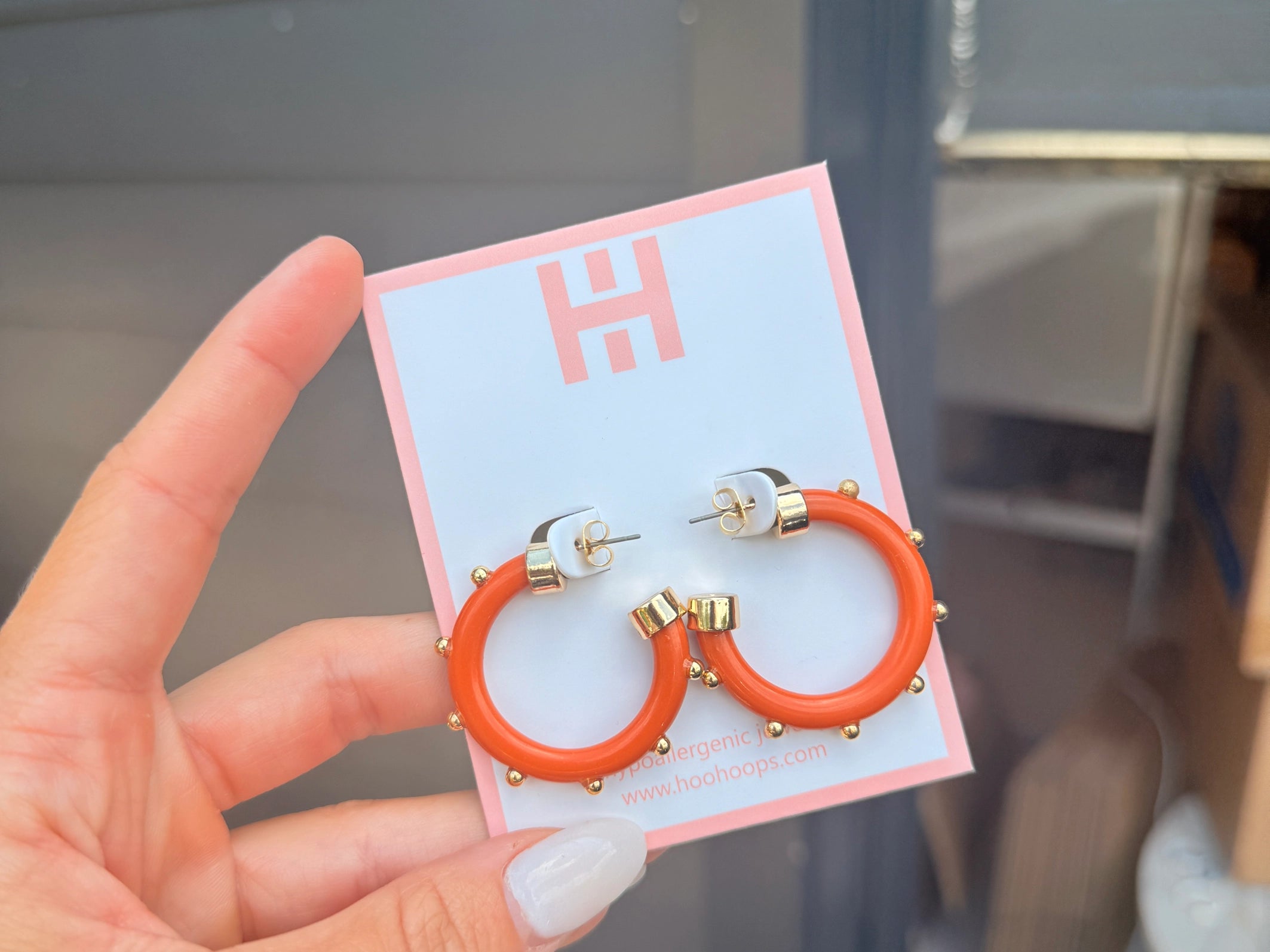 Hypoallergenic Small Acrylic Hoops