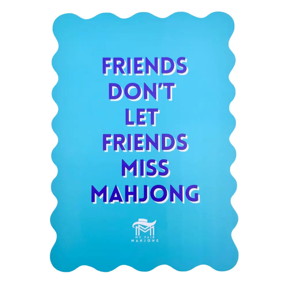 Game Night Mahjong Shuffle Card
