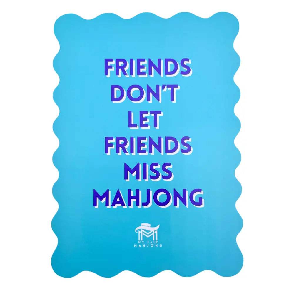 Game Night Mahjong Shuffle Card