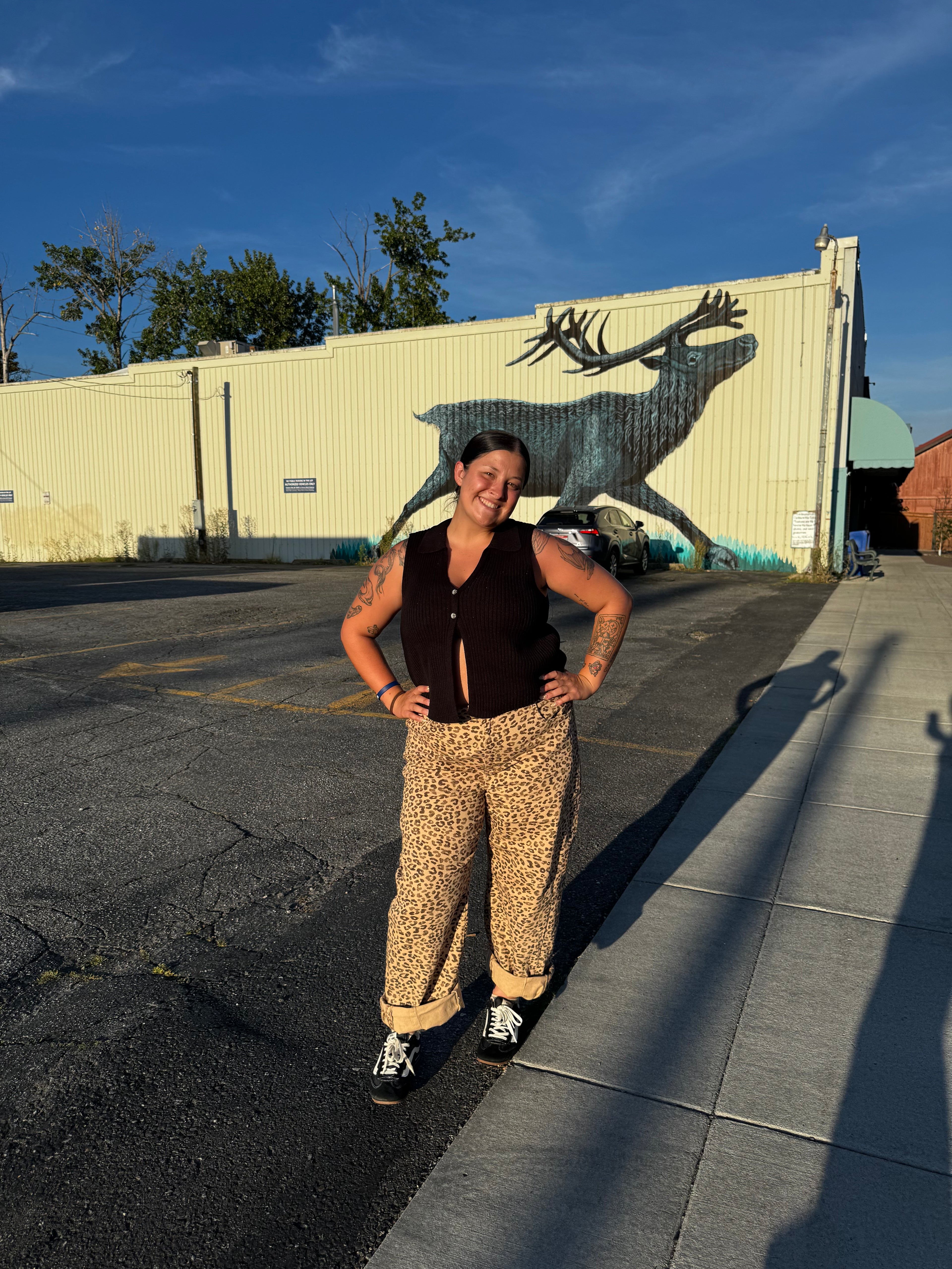 PLUS SIZE | Leopard Barrel Jeans | Risen Jeans
