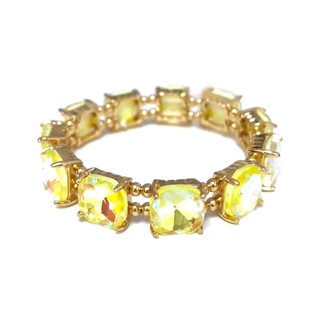 Cushion Cut Crystal Sparkle Bracelet