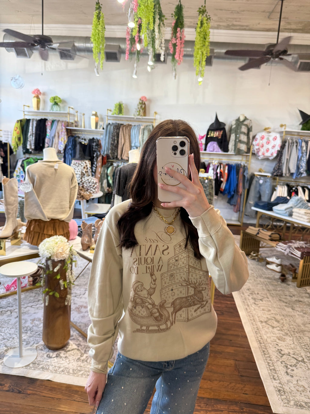 'Dear Santa. A Louis Will Do' Gildan Sweatshirt