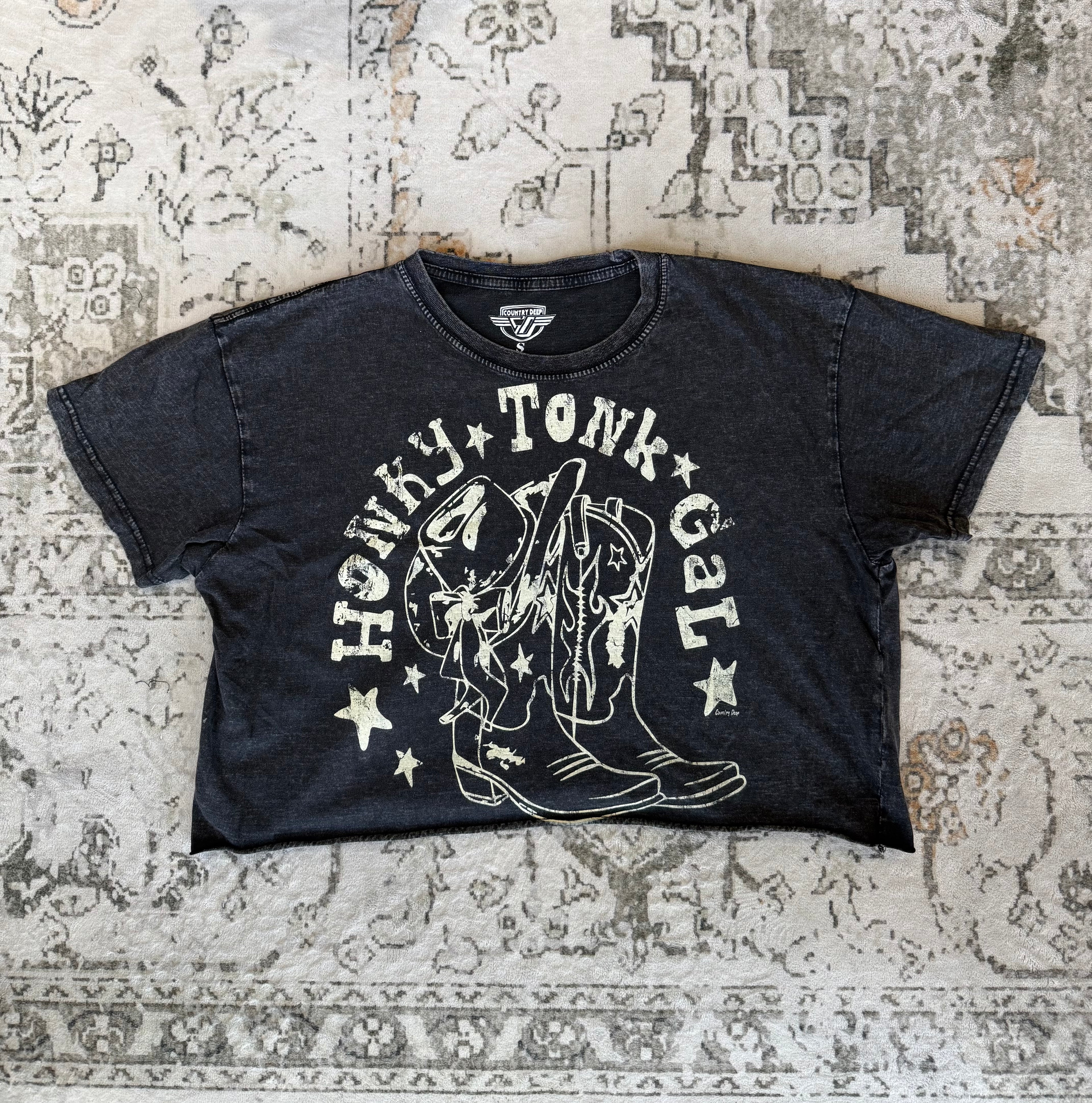 90's Honky Tonk Crop Tee