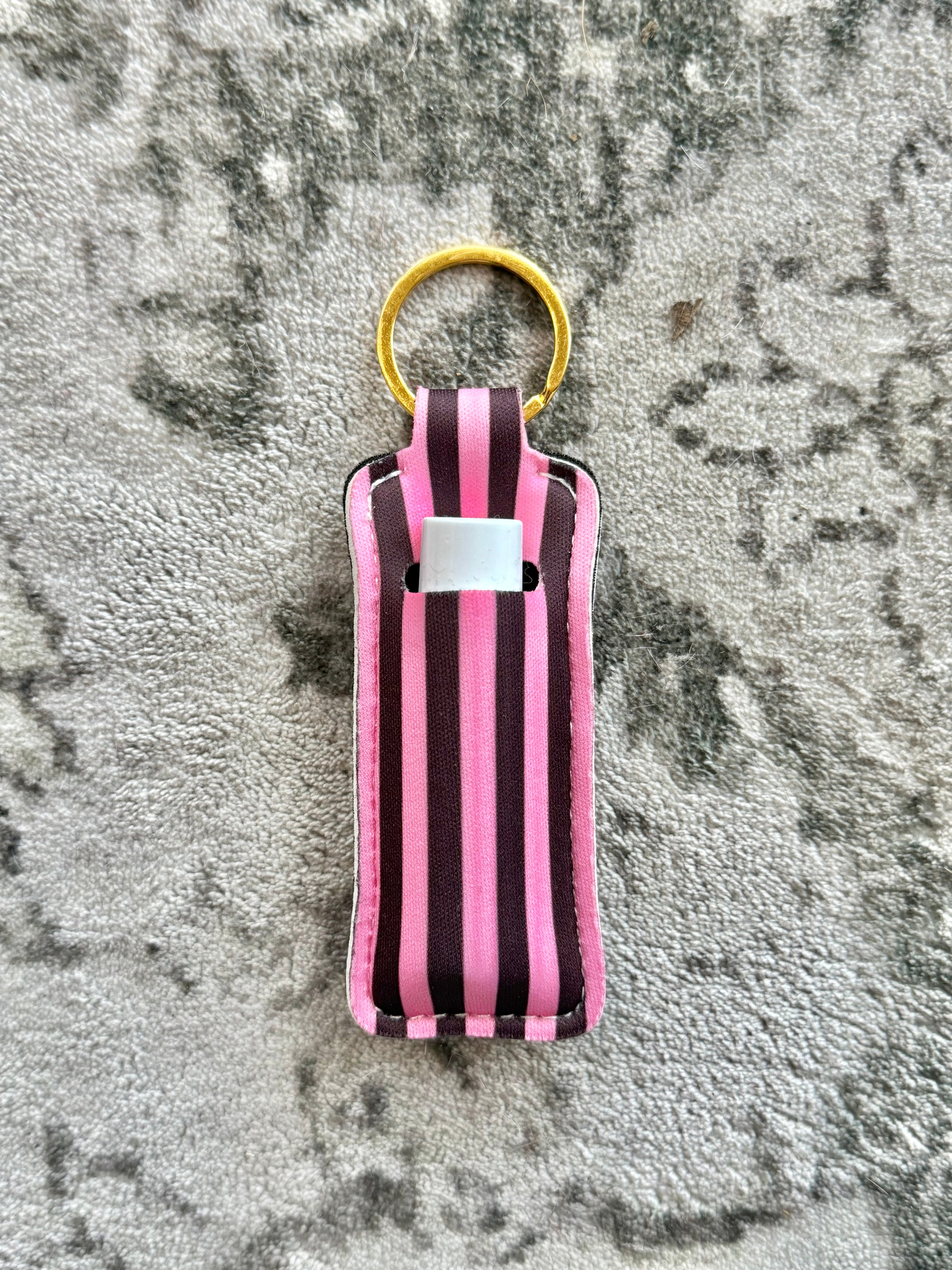 Chapstick Holder Keychain | Comes W/ Vanilla Che Jo's Chapstick