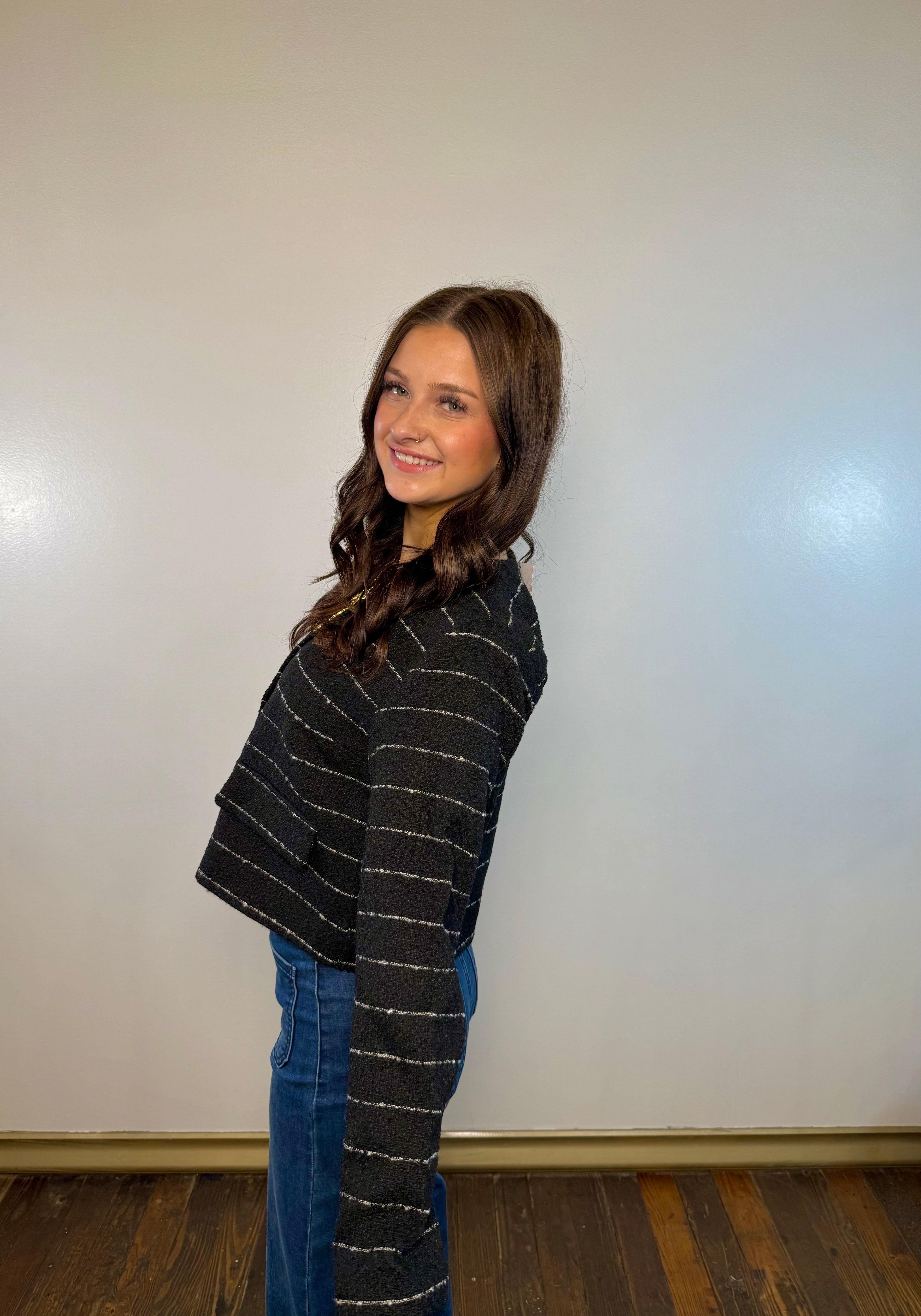 Rosalynn Stripe Tweed Jacket