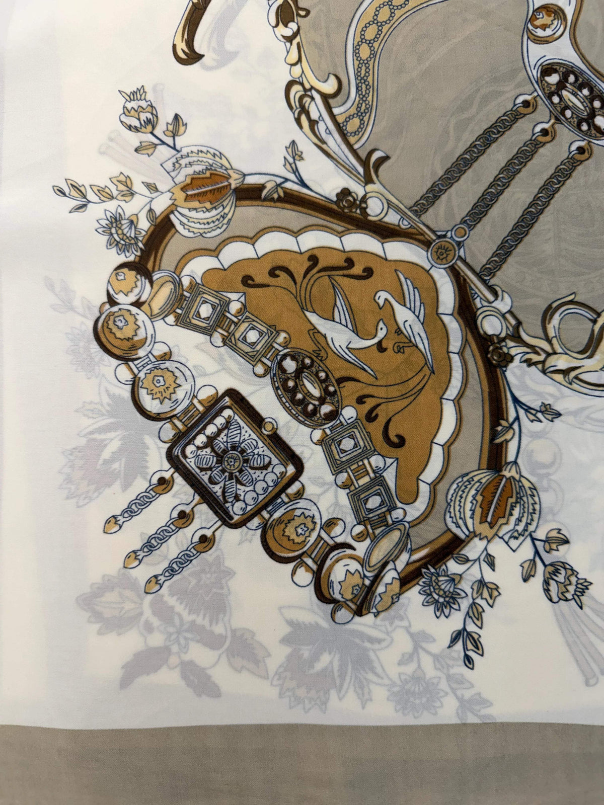 Equestrian Patterned Scarf