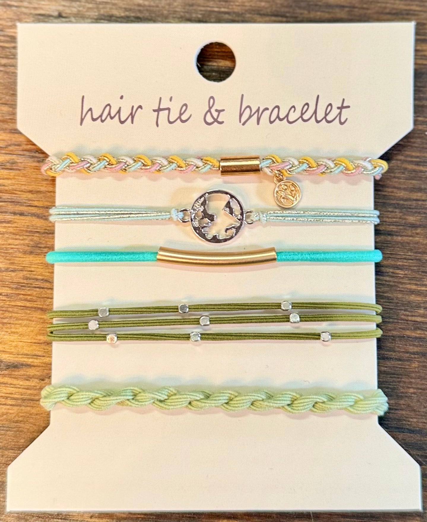Wanderlust Hair Tie Bracelet Set | Set of 5