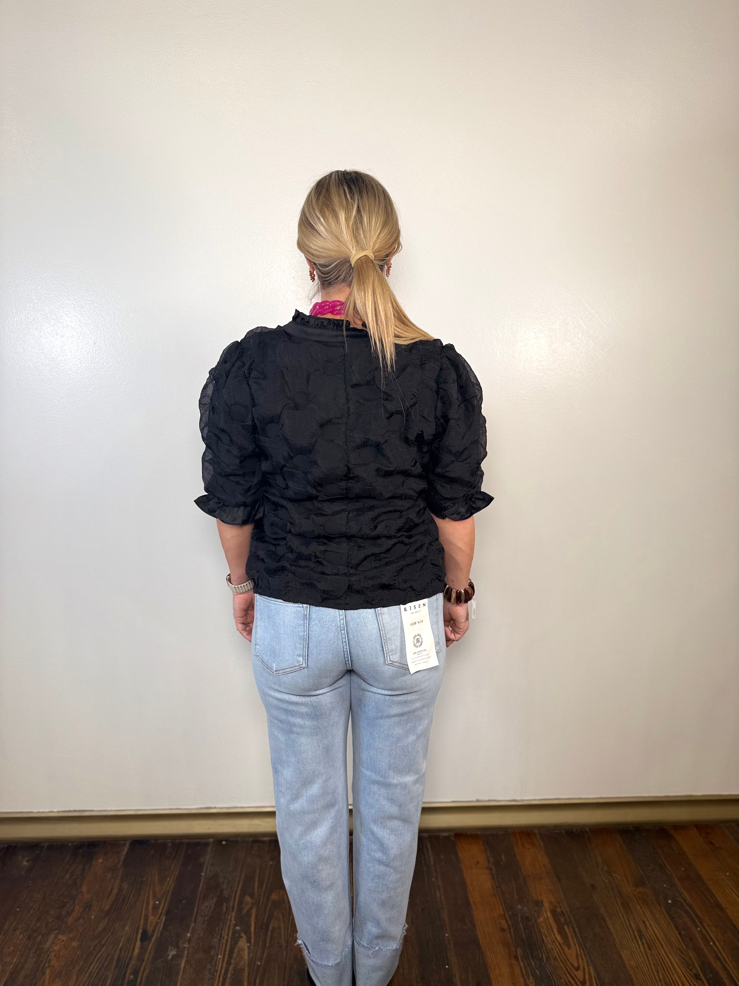 High Rise Straight Cuffed Relaxed Jeans | Risen Jeans | PLUS SIZE AVAILABLE