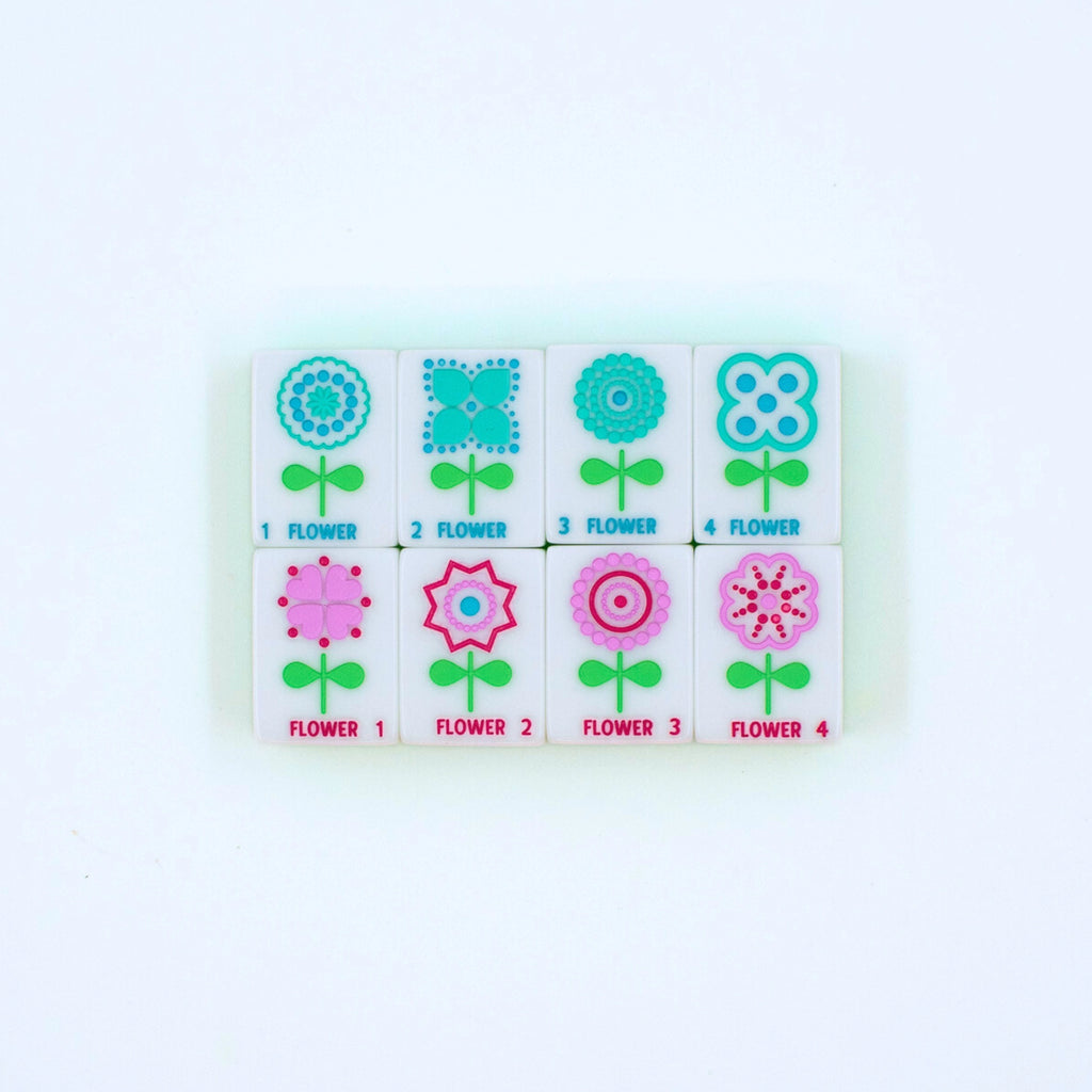 Crystal Confetti Lemon-Lime Mahjong Set