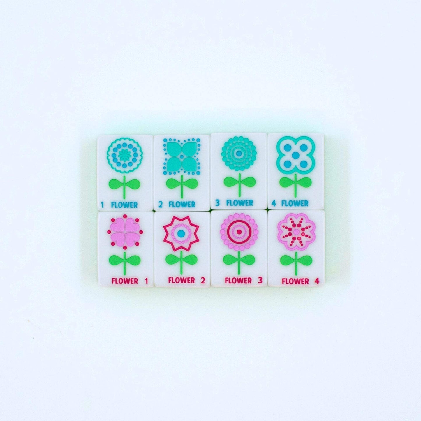 Crystal Confetti Lemon-Lime Mahjong Set
