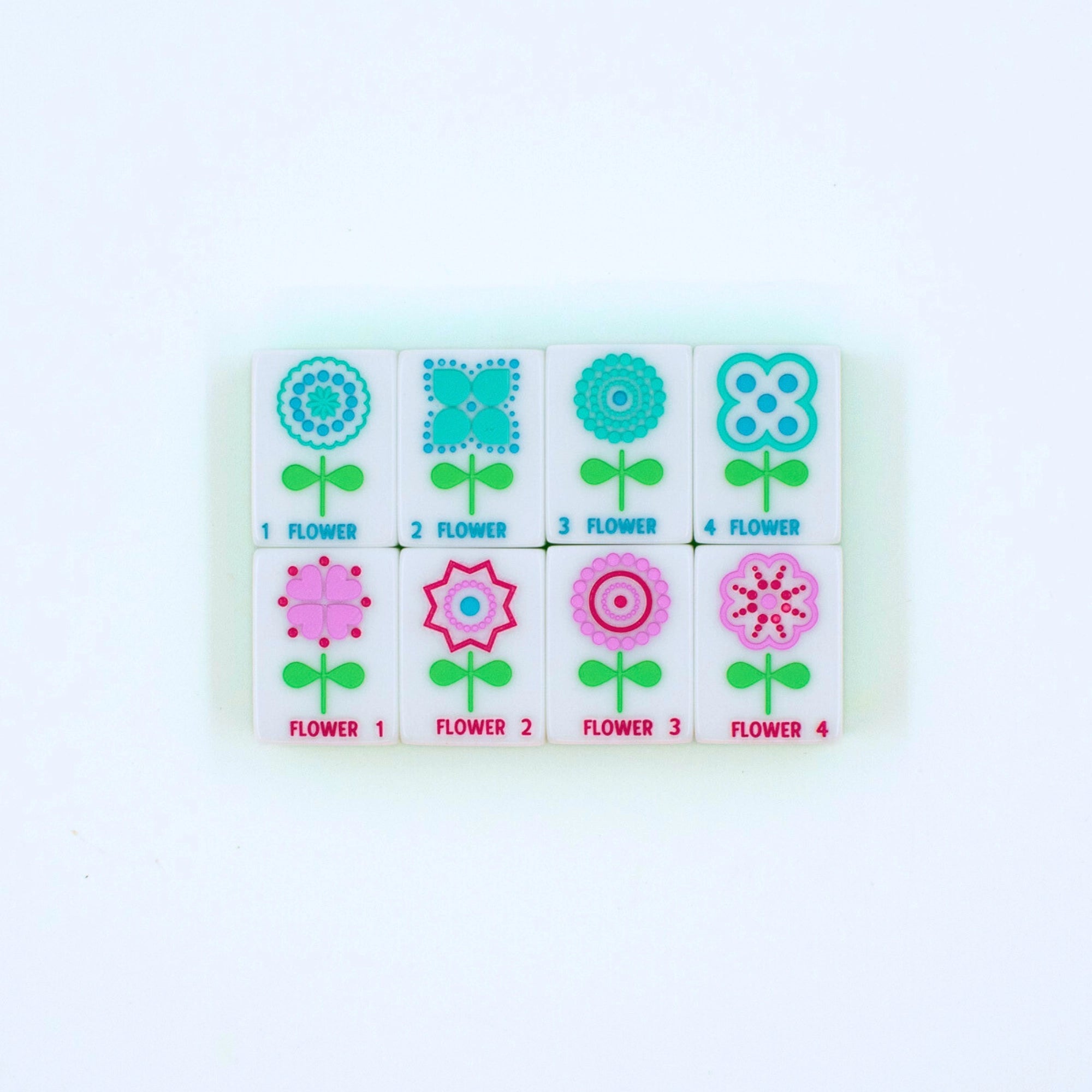 Crystal Confetti Lemon-Lime Mahjong Set