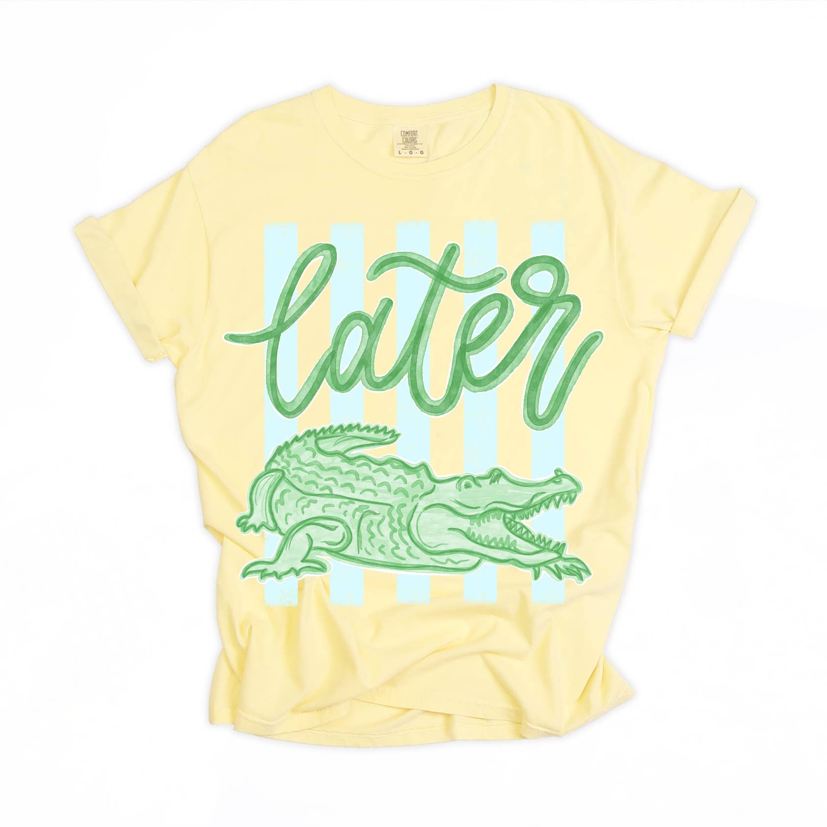 Rosie's Later Gator Tee - Butter