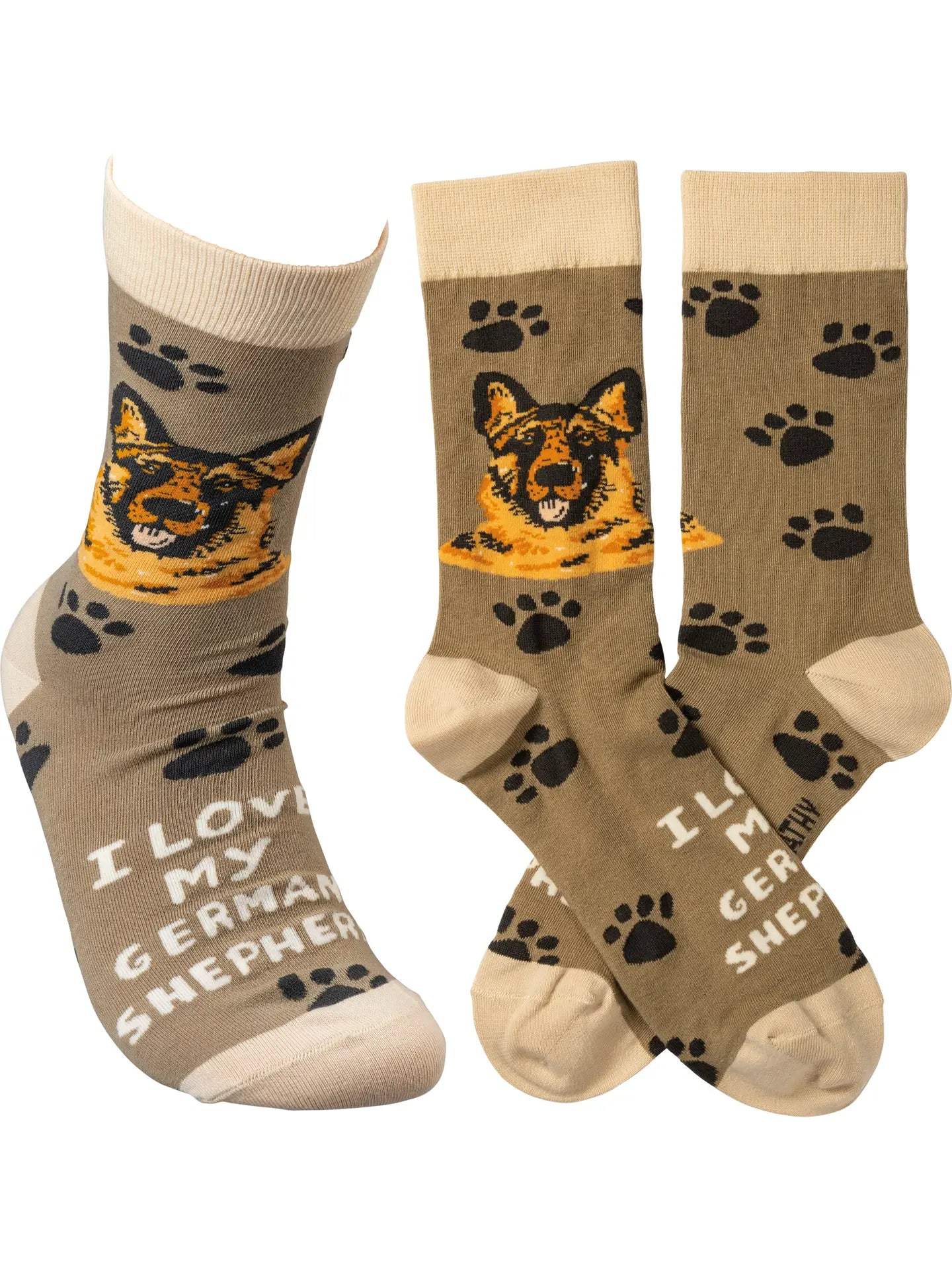 Classic Woven Crew Socks - Dogs