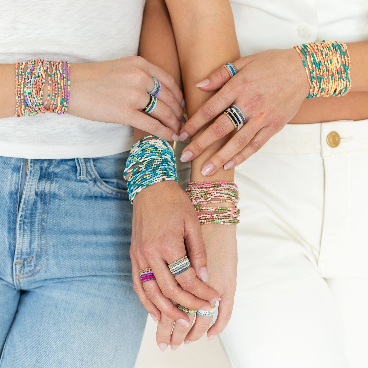 Beaded Seed Bracelets | Set of 3