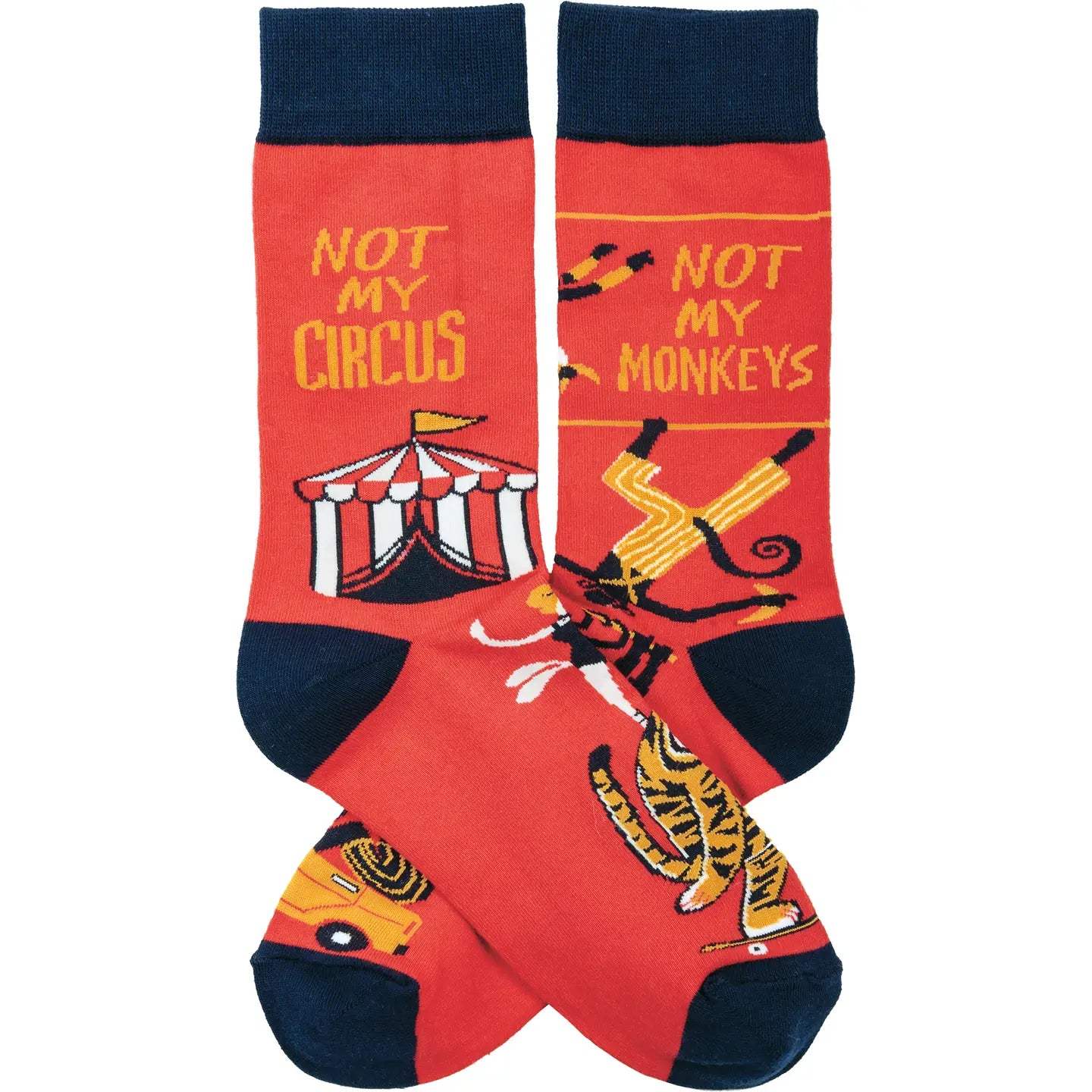 Classic Woven Crew Socks - Animals