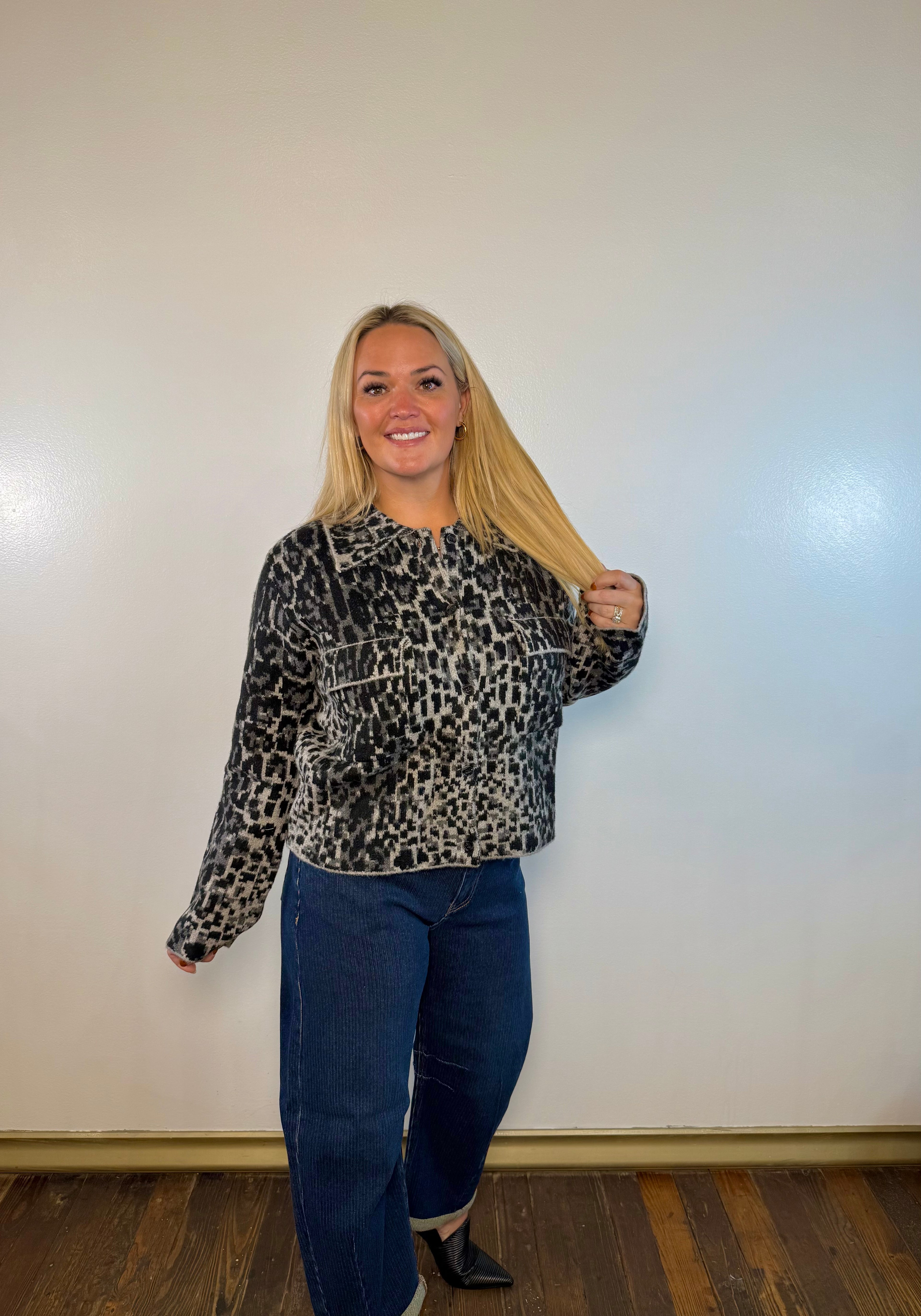 Slouchy Crop Barrel Textured Jeans | Risen Jeans | PLUS SIZE AVAILABLE