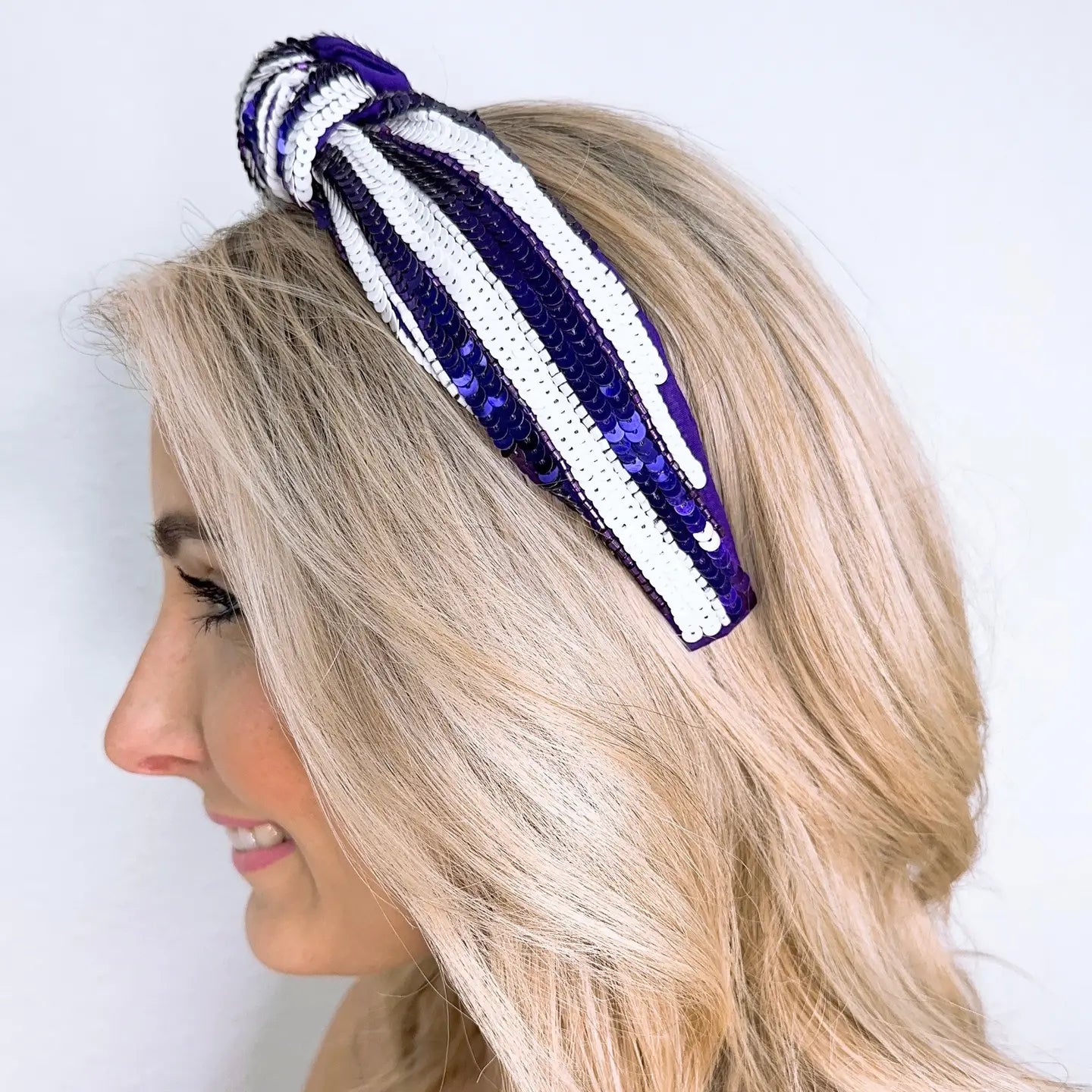 Striped Sequin Headband