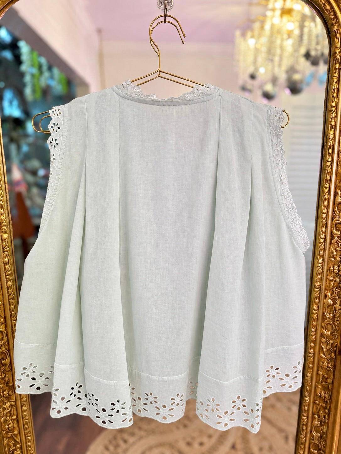 On the Button Pleated Blouse