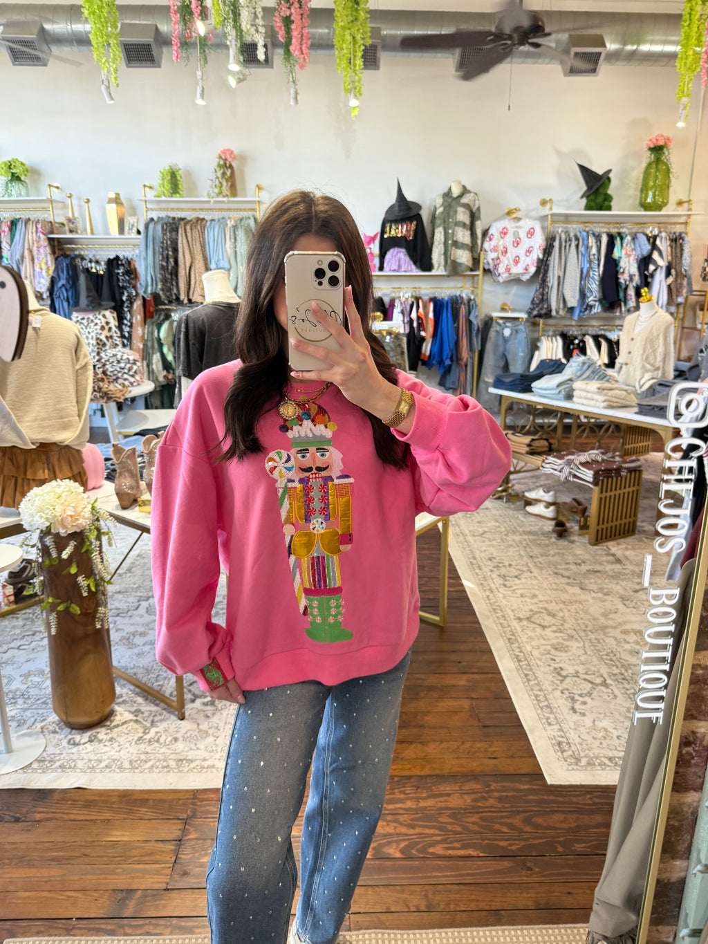 Pink Candyland Nutcracker Sweatshirt | Queen of Sparkles